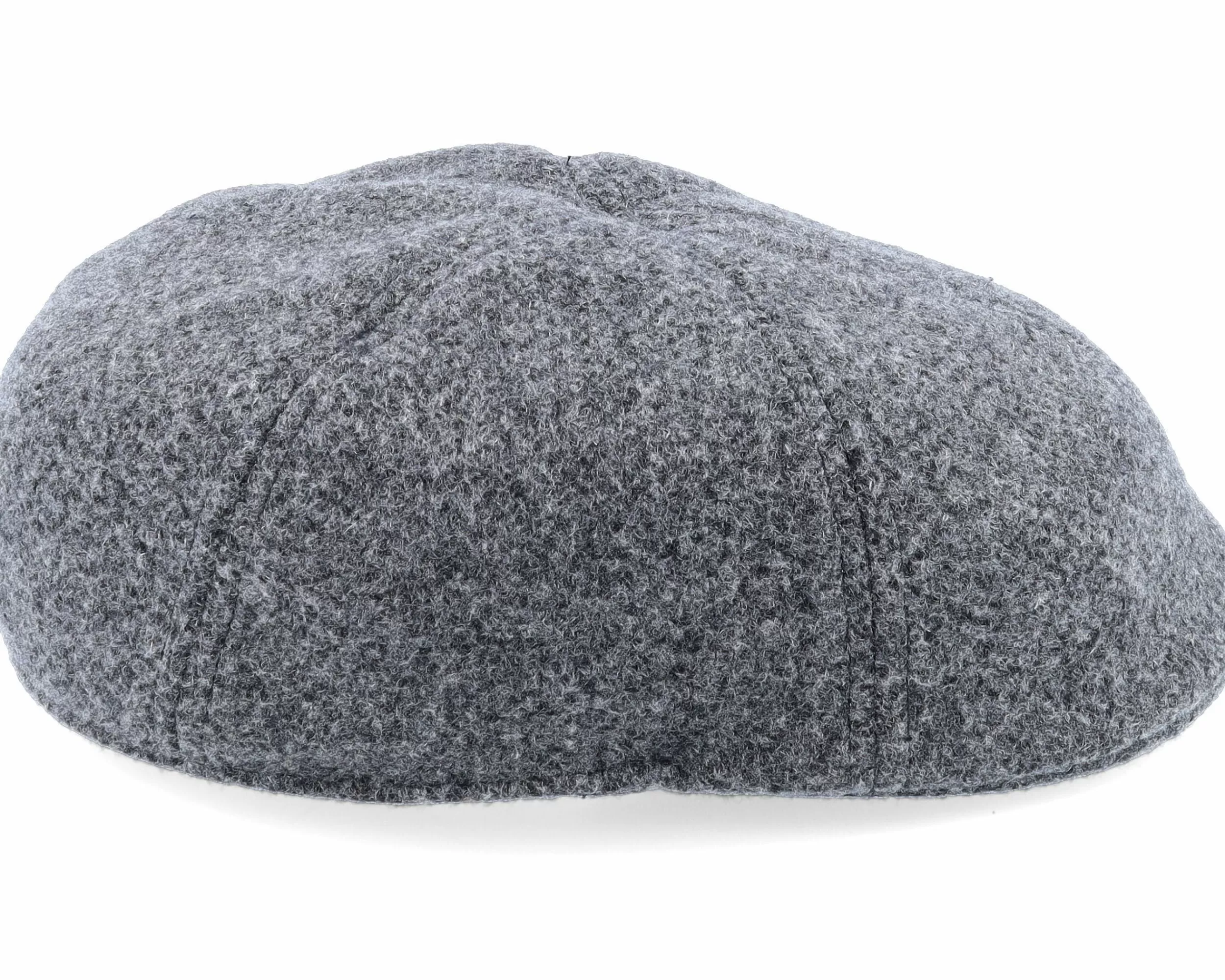 Seeberger Ivy Cap In Wool-Mix Fabric Smoke Gray Flat Cap - -Unisex Flat Caps
