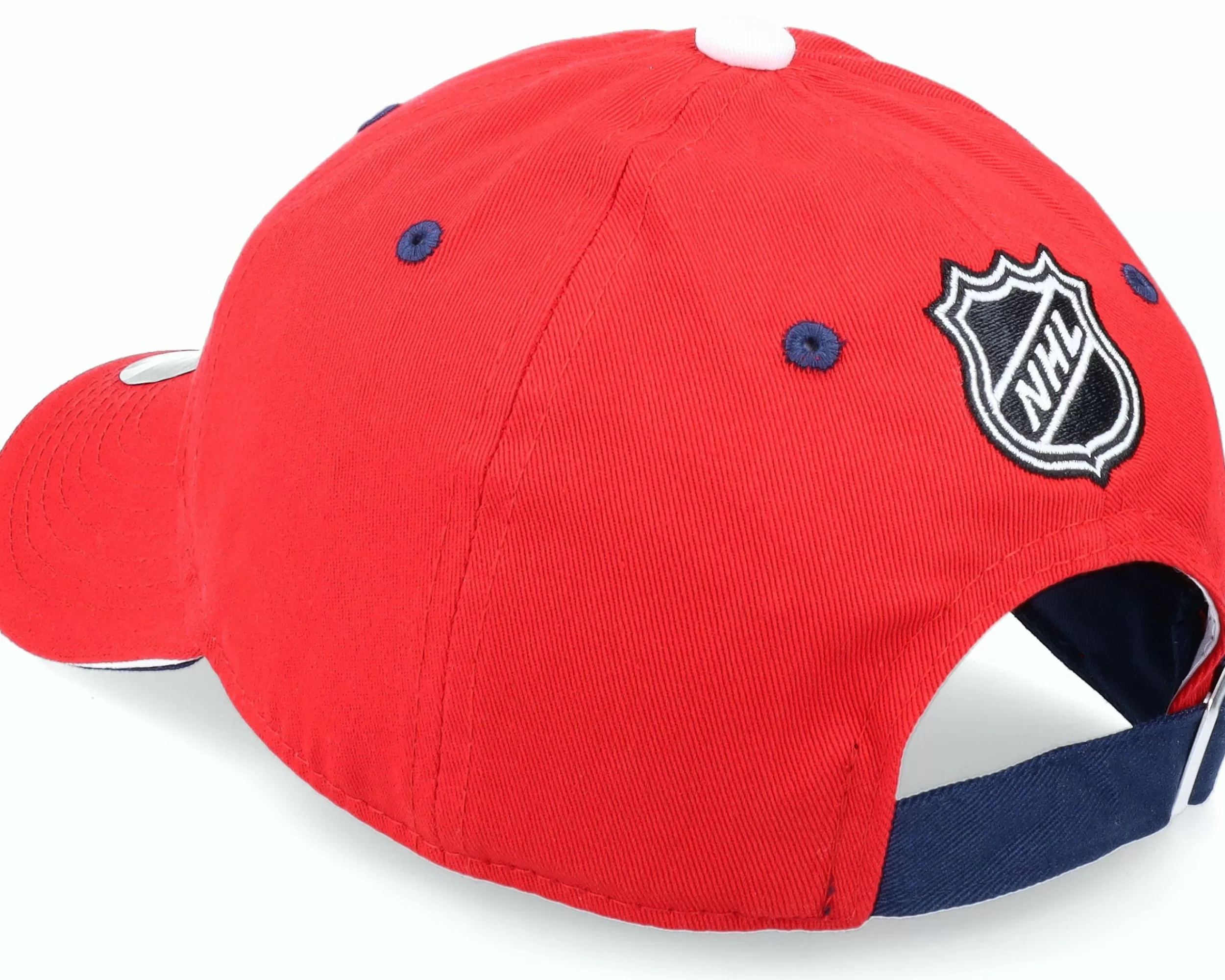 Outerstuff Kids Columbus Blue Jackets Fashion Logo Slouch Red Dad Cap - -Unisex Dad Cap