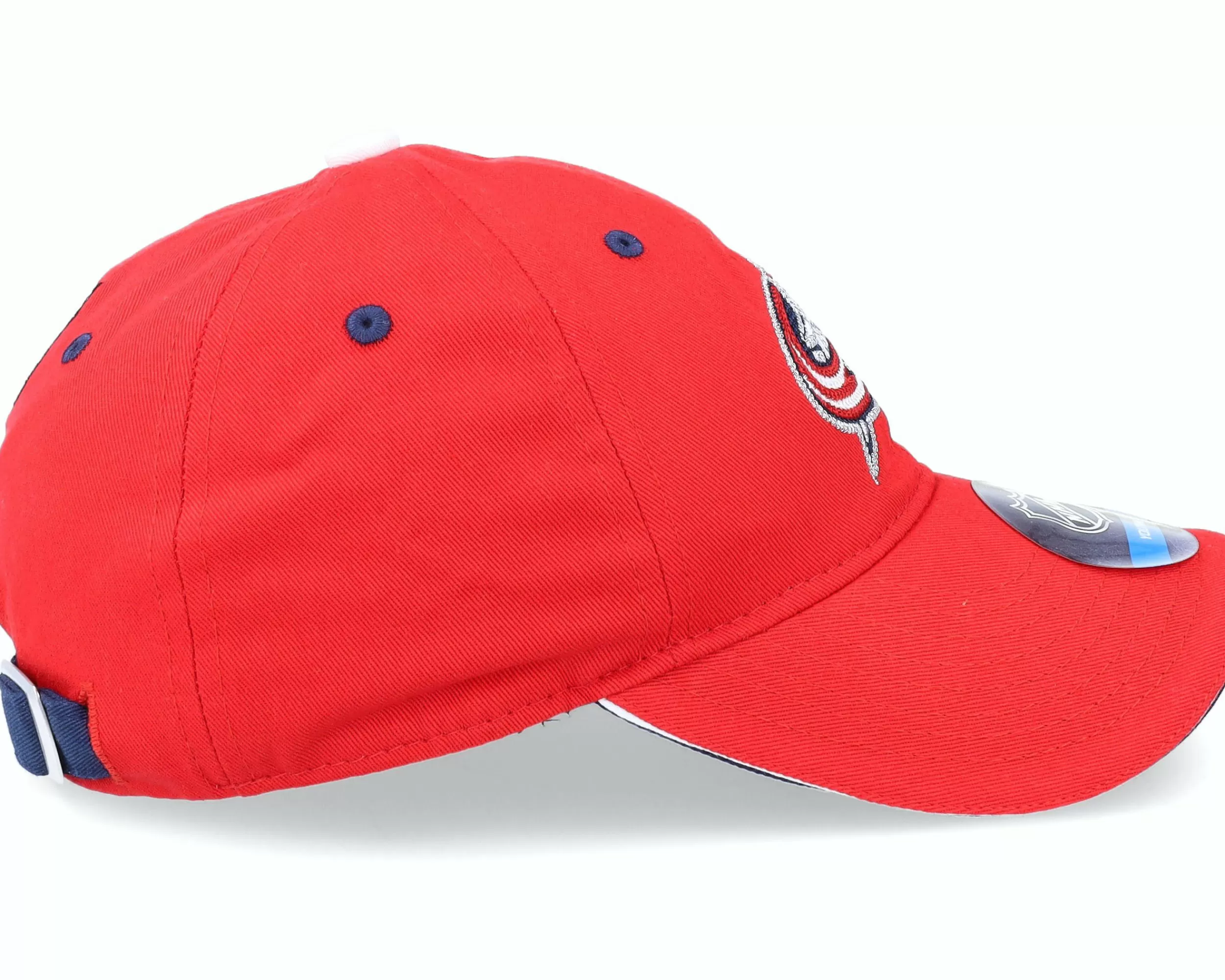 Outerstuff Kids Columbus Blue Jackets Fashion Logo Slouch Red Dad Cap - -Unisex Dad Cap
