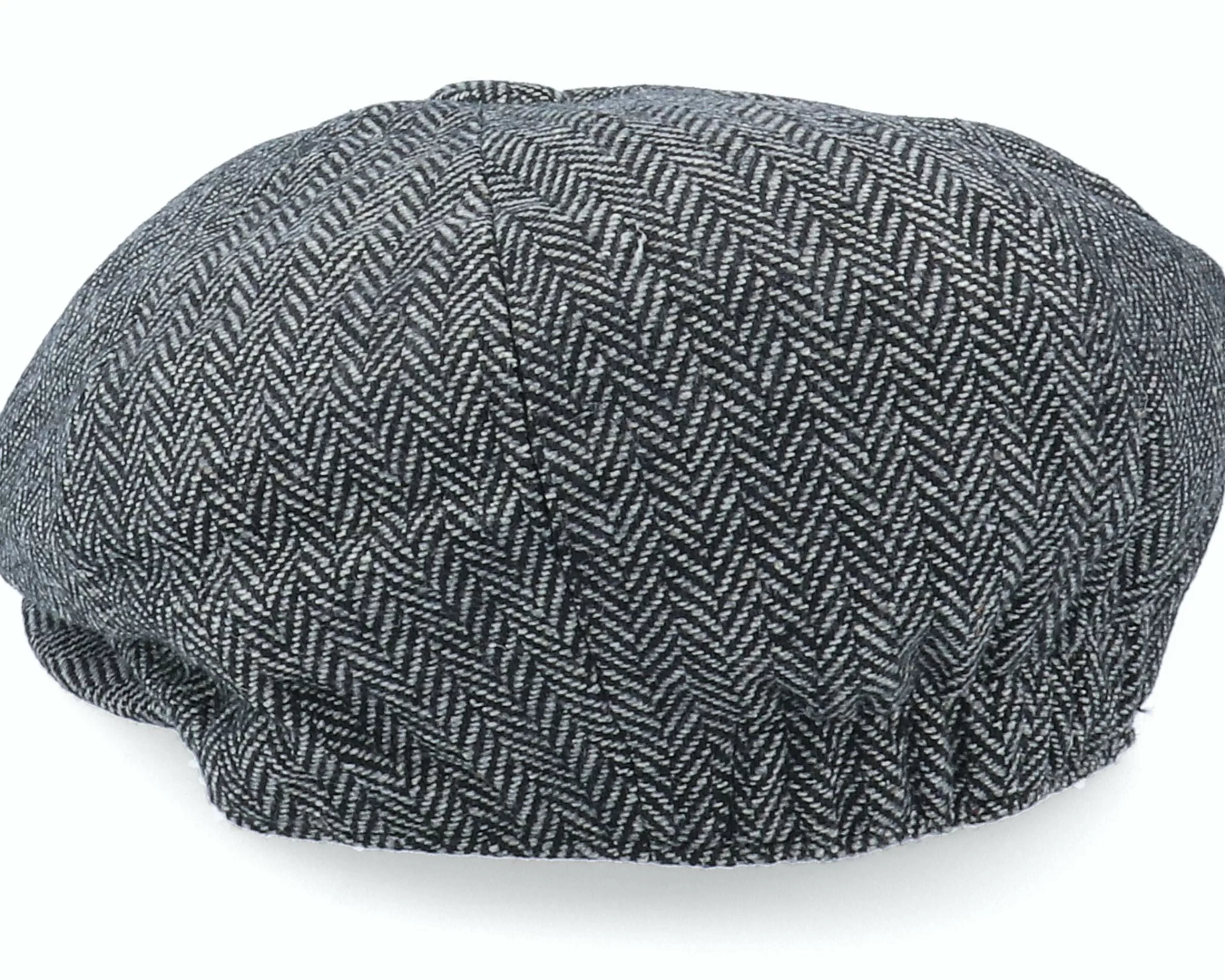 Jaxon & James Kids Herringbone Infant Patch Newsboy Charcoal Flat Cap - -Unisex Flat Caps