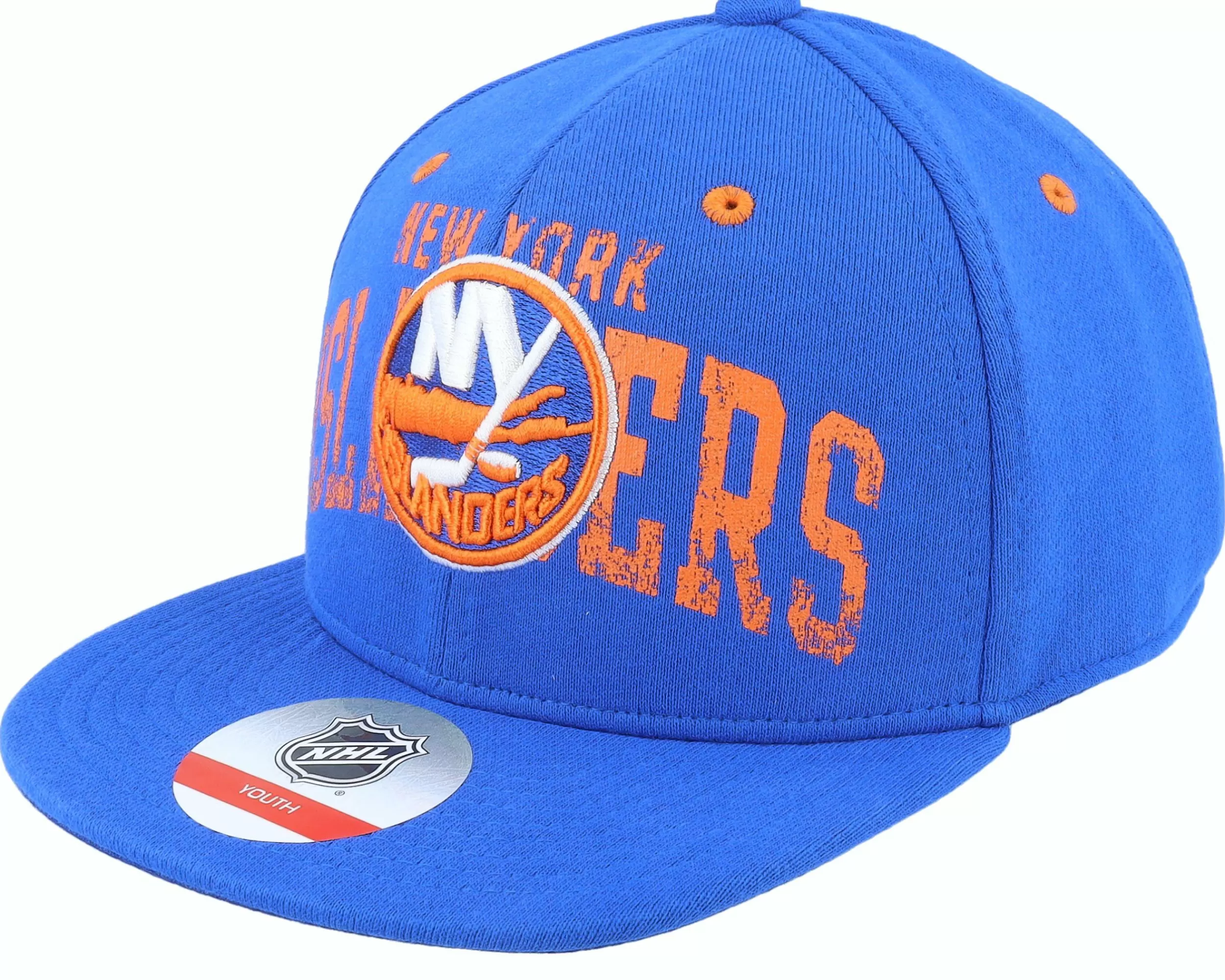 Outerstuff Kids New York Islanders Life Style Printed Flatbrim Blue Snapback - -Unisex Snapback