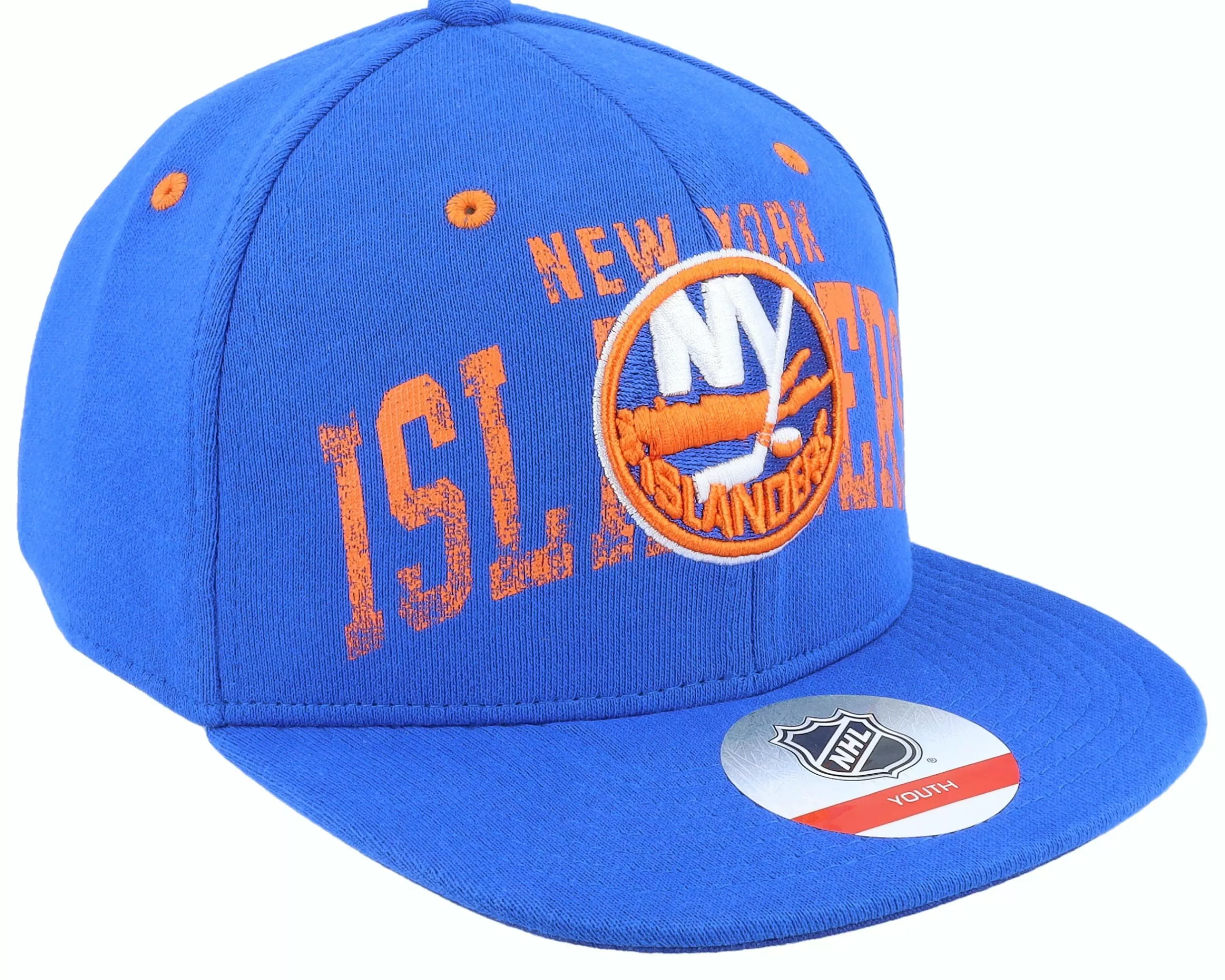 Outerstuff Kids New York Islanders Life Style Printed Flatbrim Blue Snapback - -Unisex Snapback