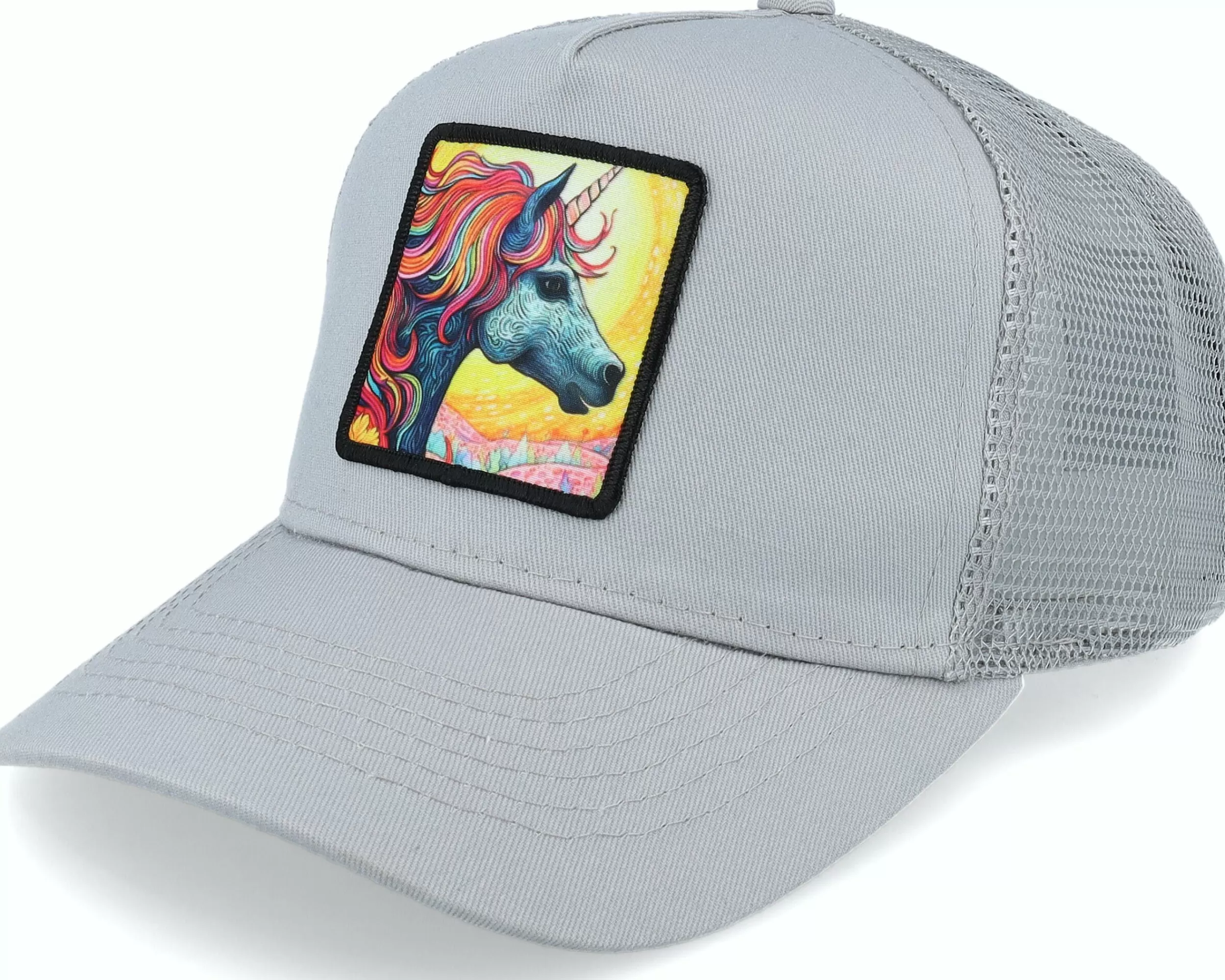 Unicorns Kids Unicorn Sunset Grey Trucker - -Unisex Trucker