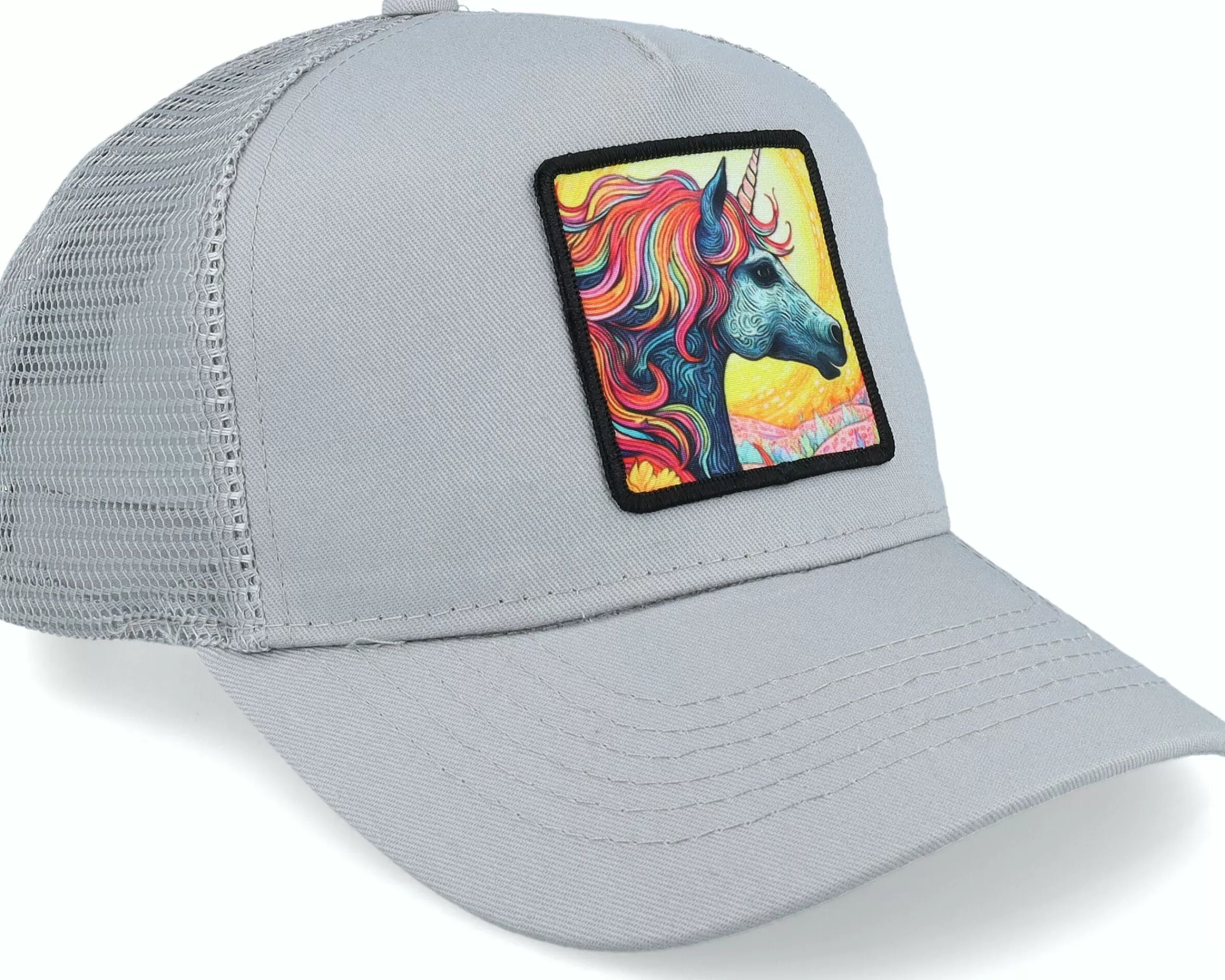 Unicorns Kids Unicorn Sunset Grey Trucker - -Unisex Trucker