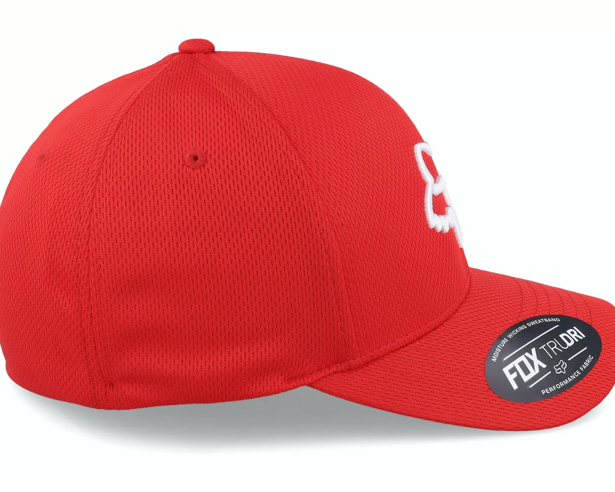 Fox Lithotype 2.0 Hat Red/White Flexfit - -Unisex Flexfit