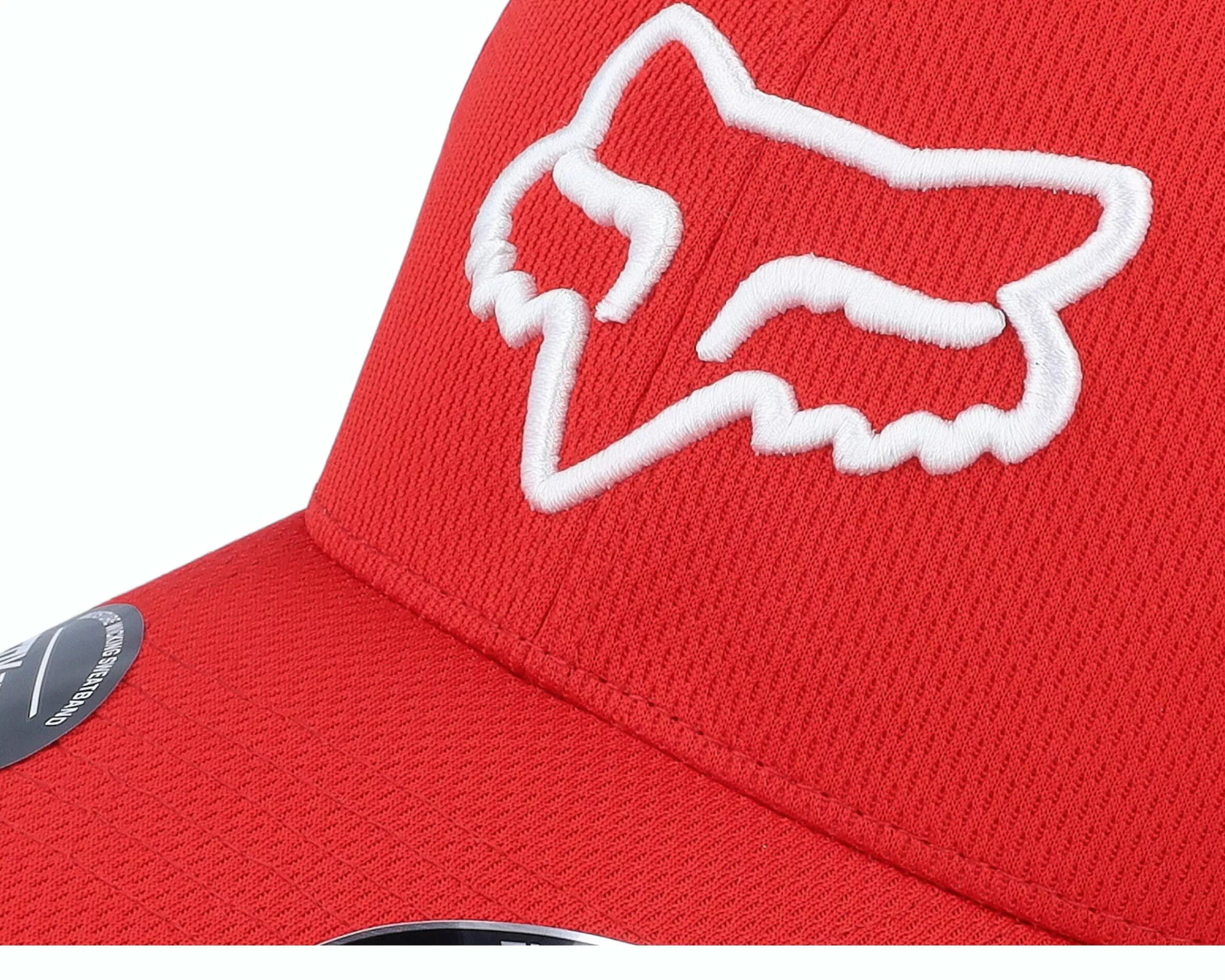 Fox Lithotype 2.0 Hat Red/White Flexfit - -Unisex Flexfit