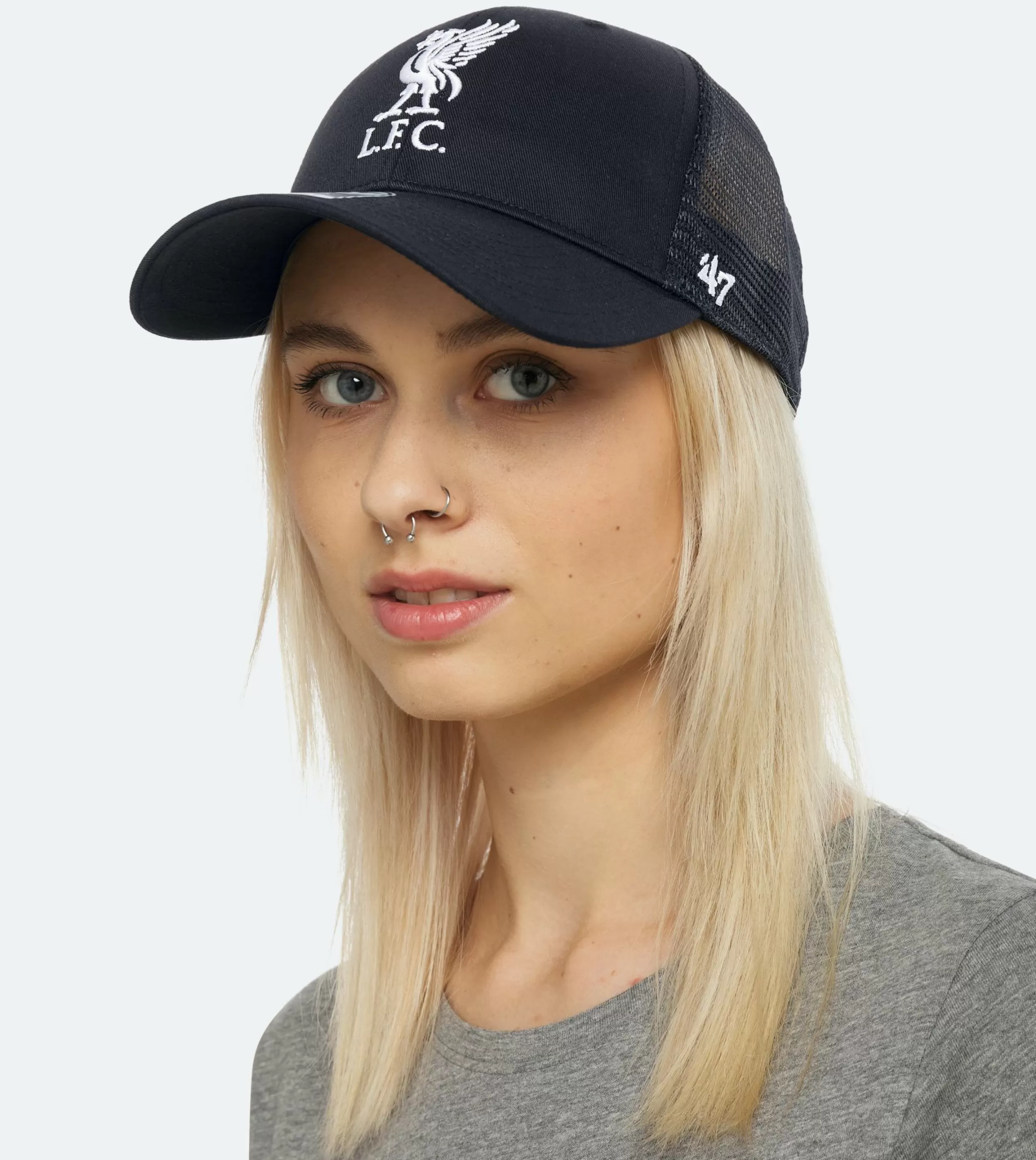 47 Brand Liverpool Branson '47 Mvp Black Trucker - -Unisex Trucker