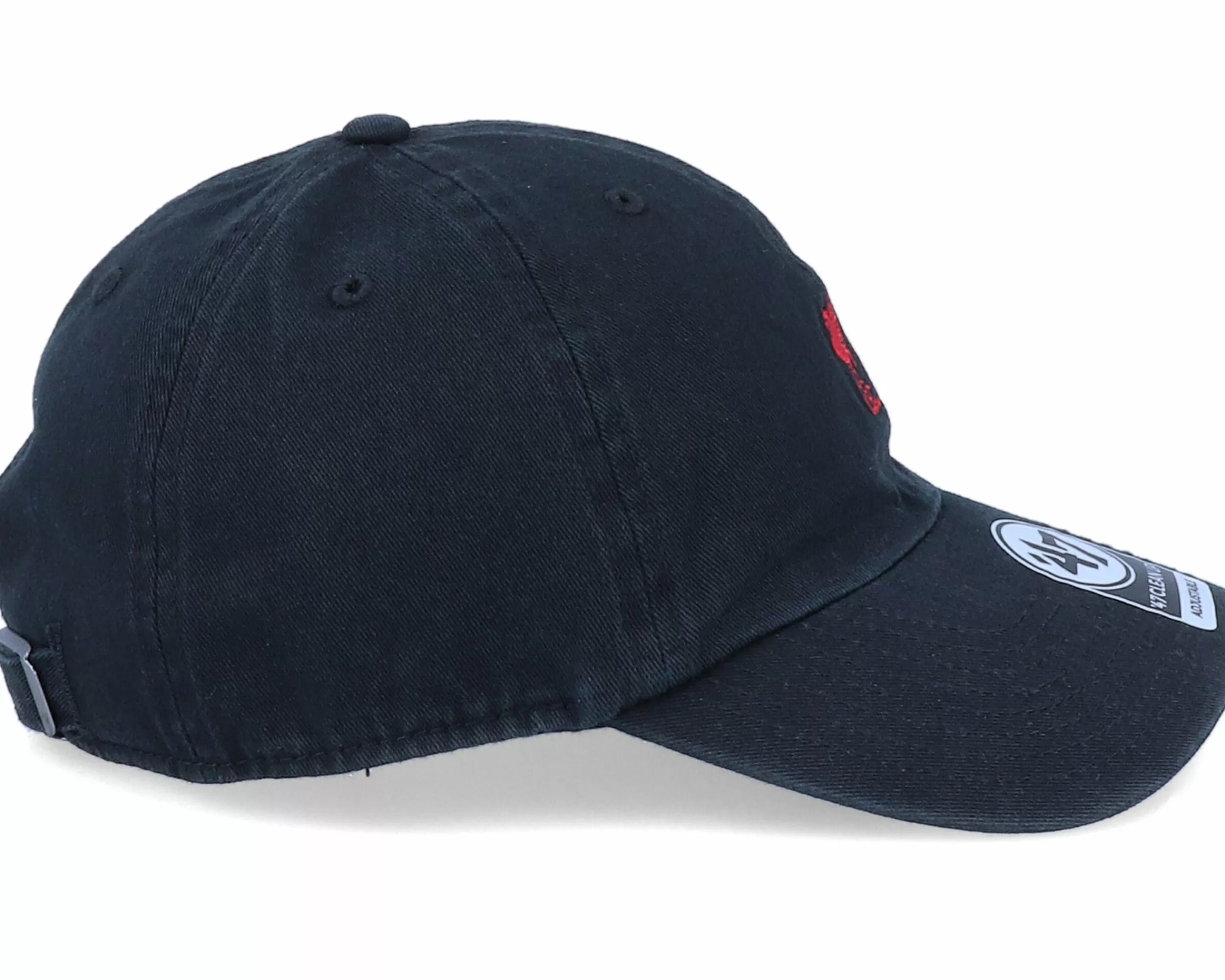 47 Brand Liverpool Clean Up Base Runner Black/Red Adjustable - -Unisex Dad Cap