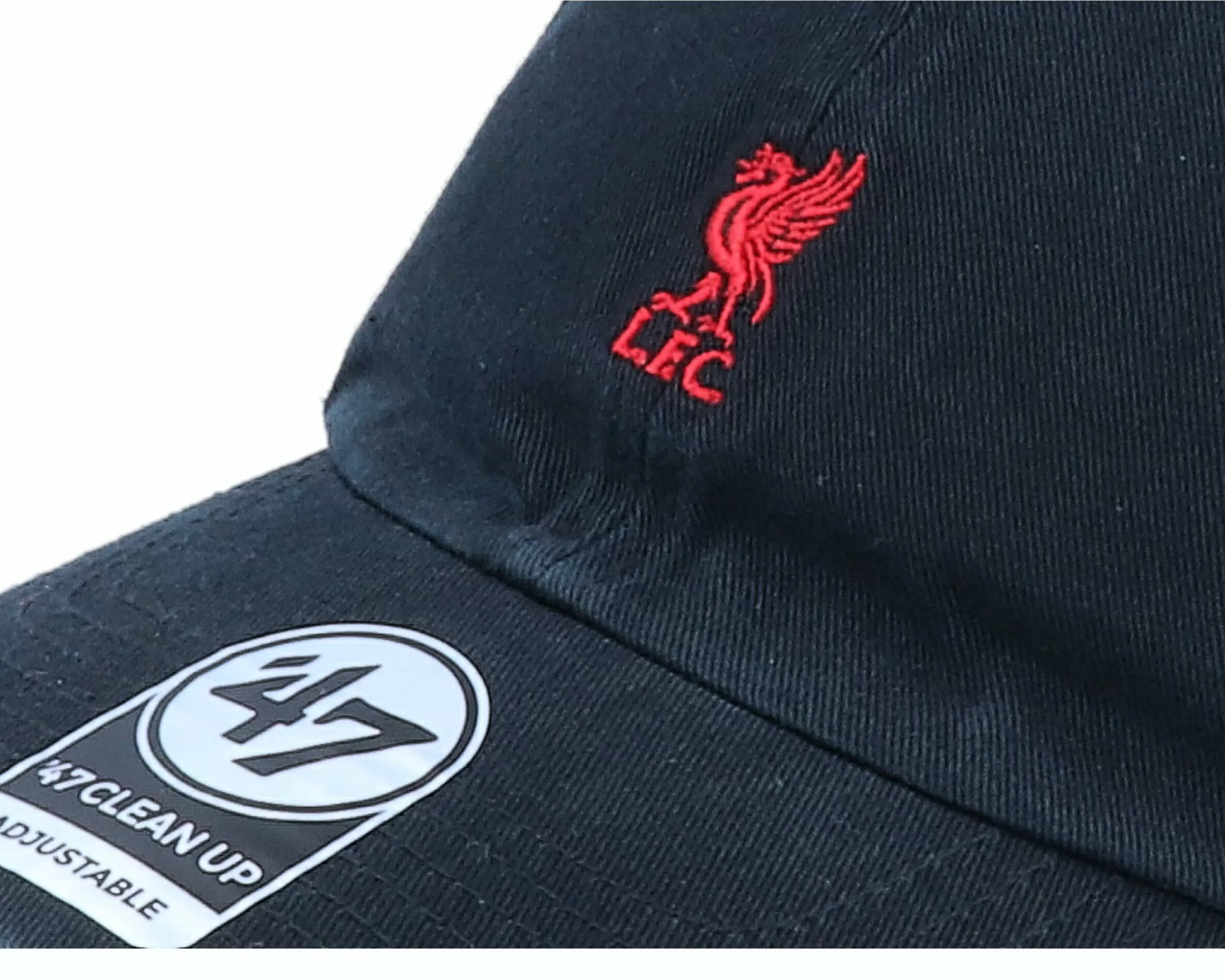 47 Brand Liverpool Clean Up Base Runner Black/Red Adjustable - -Unisex Dad Cap