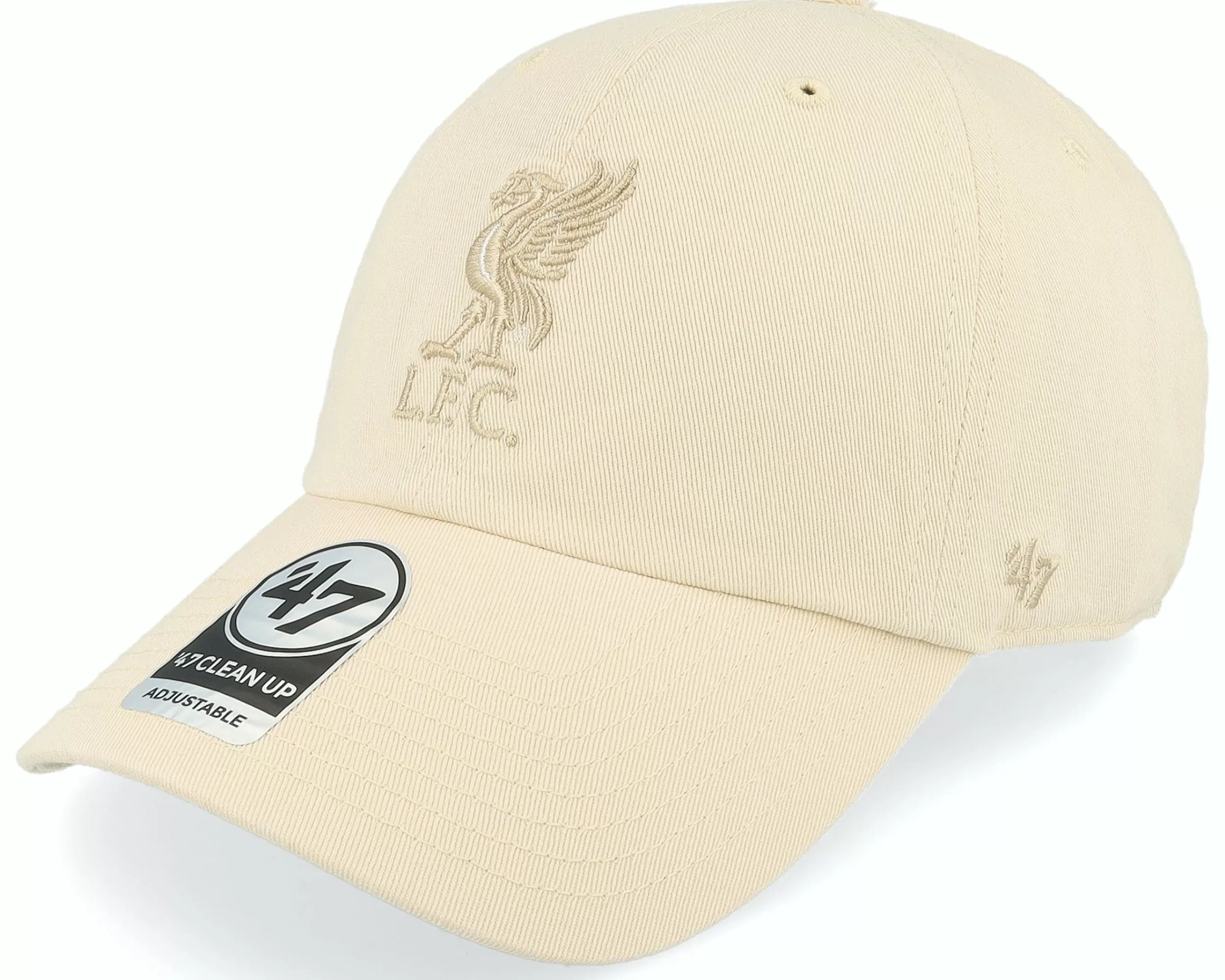 47 Brand Liverpool Epl-47 Clean Up No Loop Label Natural Dad Cap - -Unisex Dad Cap