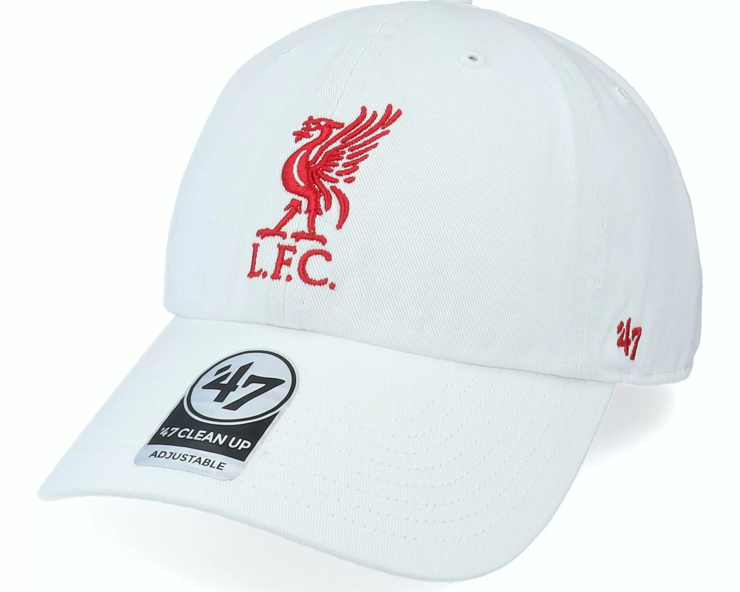 47 Brand Liverpool Fc Clean Up White Dad Cap - -Unisex Dad Cap