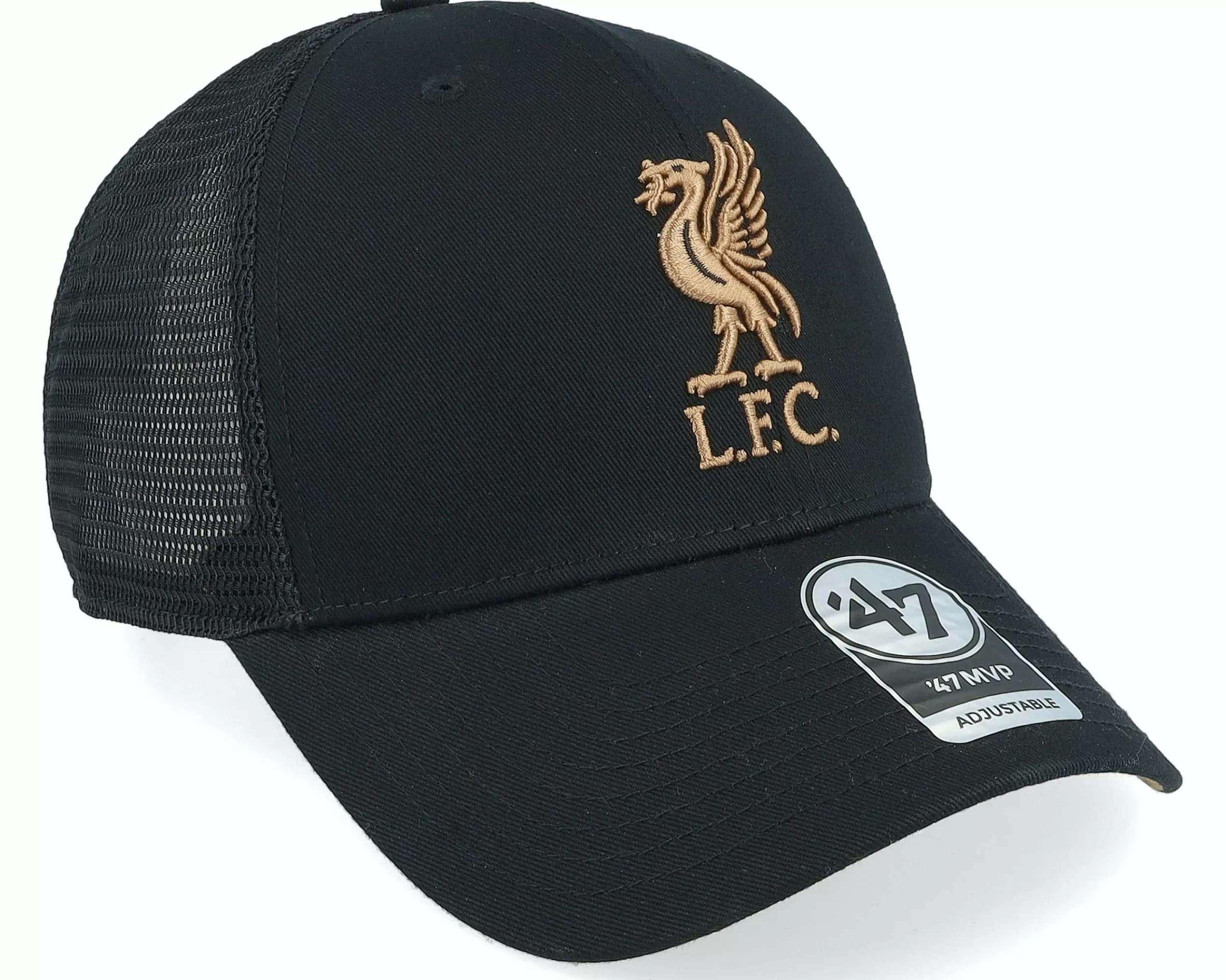 47 Brand Liverpool Fc Epl Ballpark Mesh Mvp Black Trucker - -Unisex Trucker