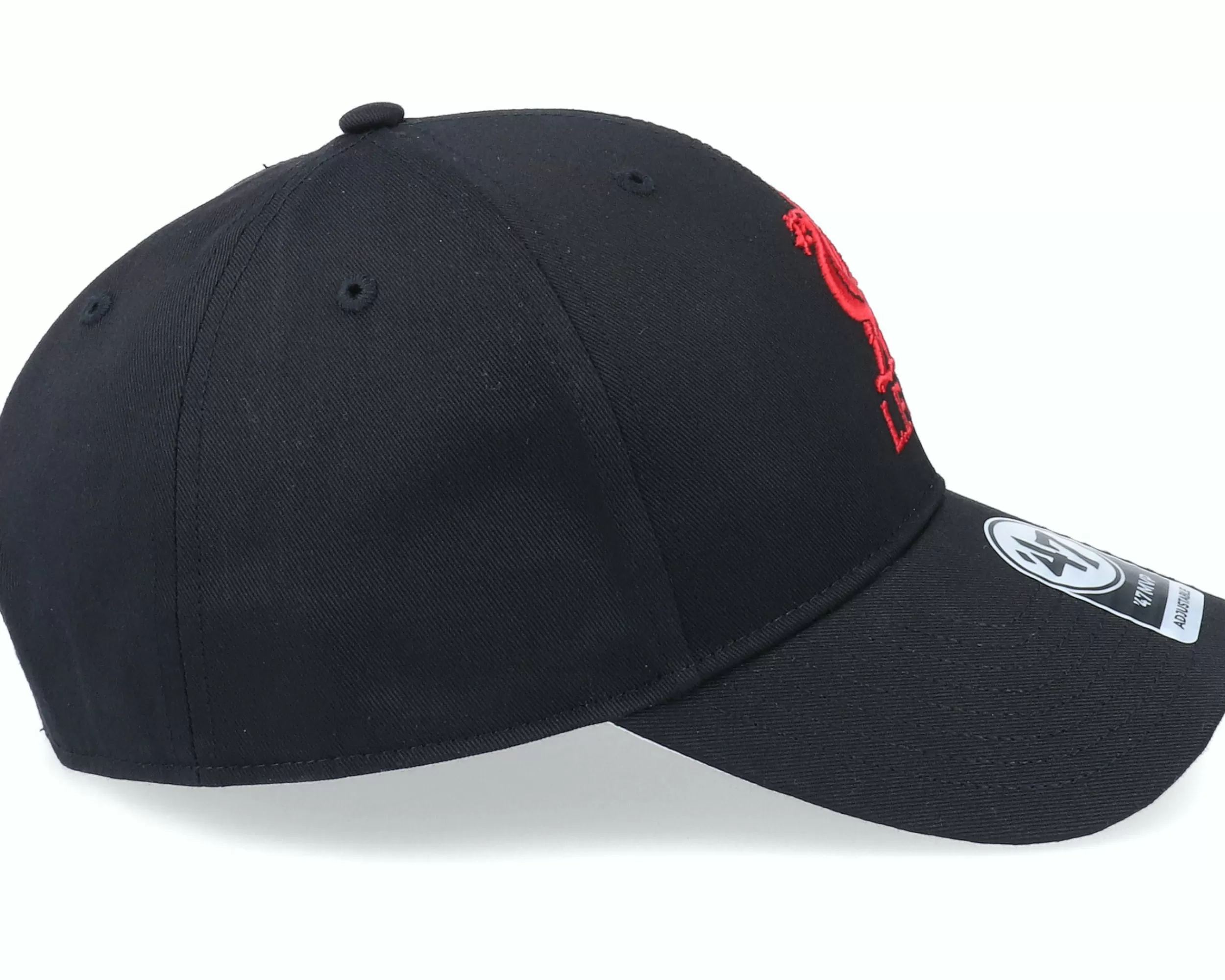 47 Brand Liverpool Fc Raised Basic Mvp Black Adjustable - -Unisex Adjustable