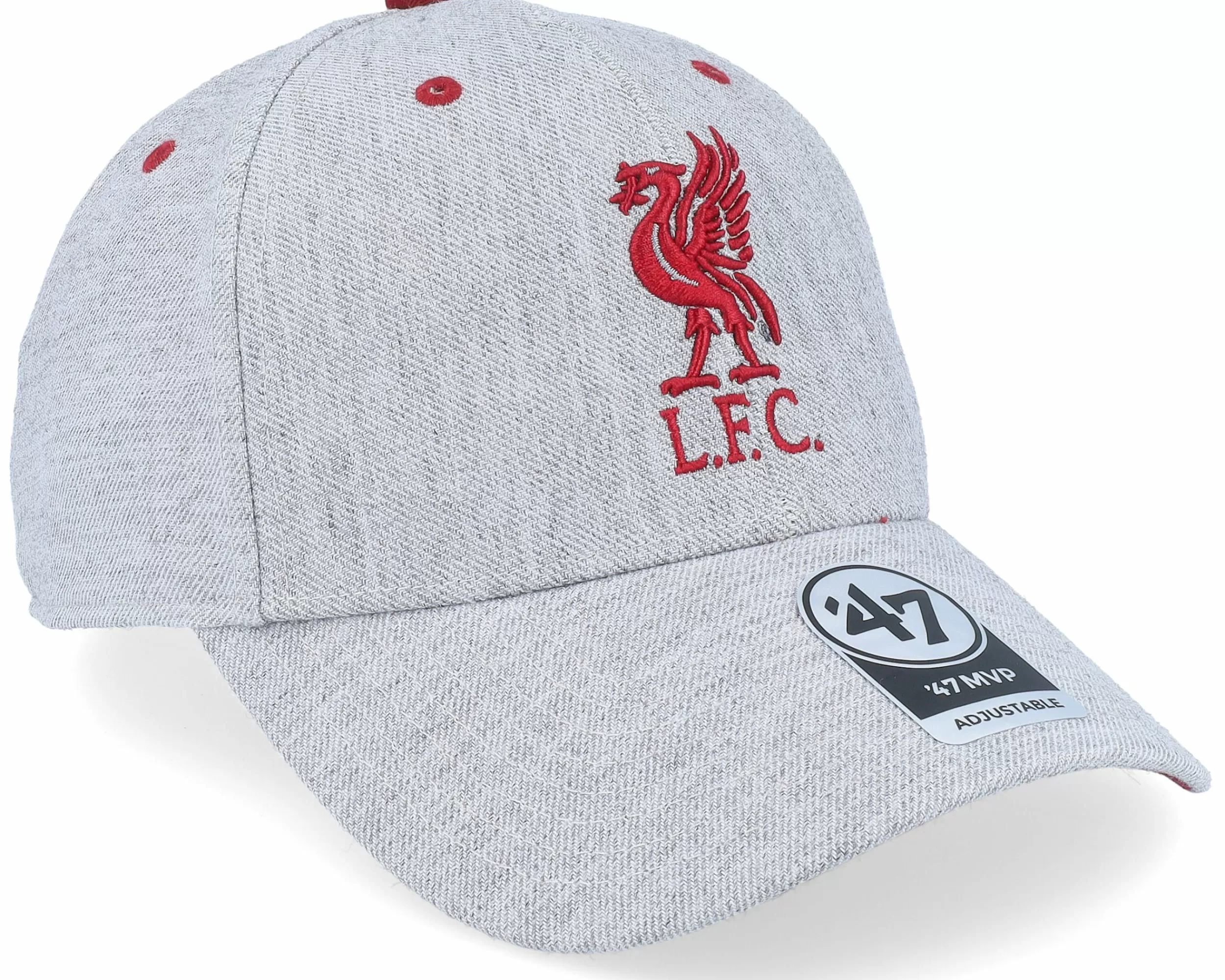 47 Brand Liverpool Storm Cloud Mvp Heather Grey/Maroon Adjustable - -Unisex Adjustable