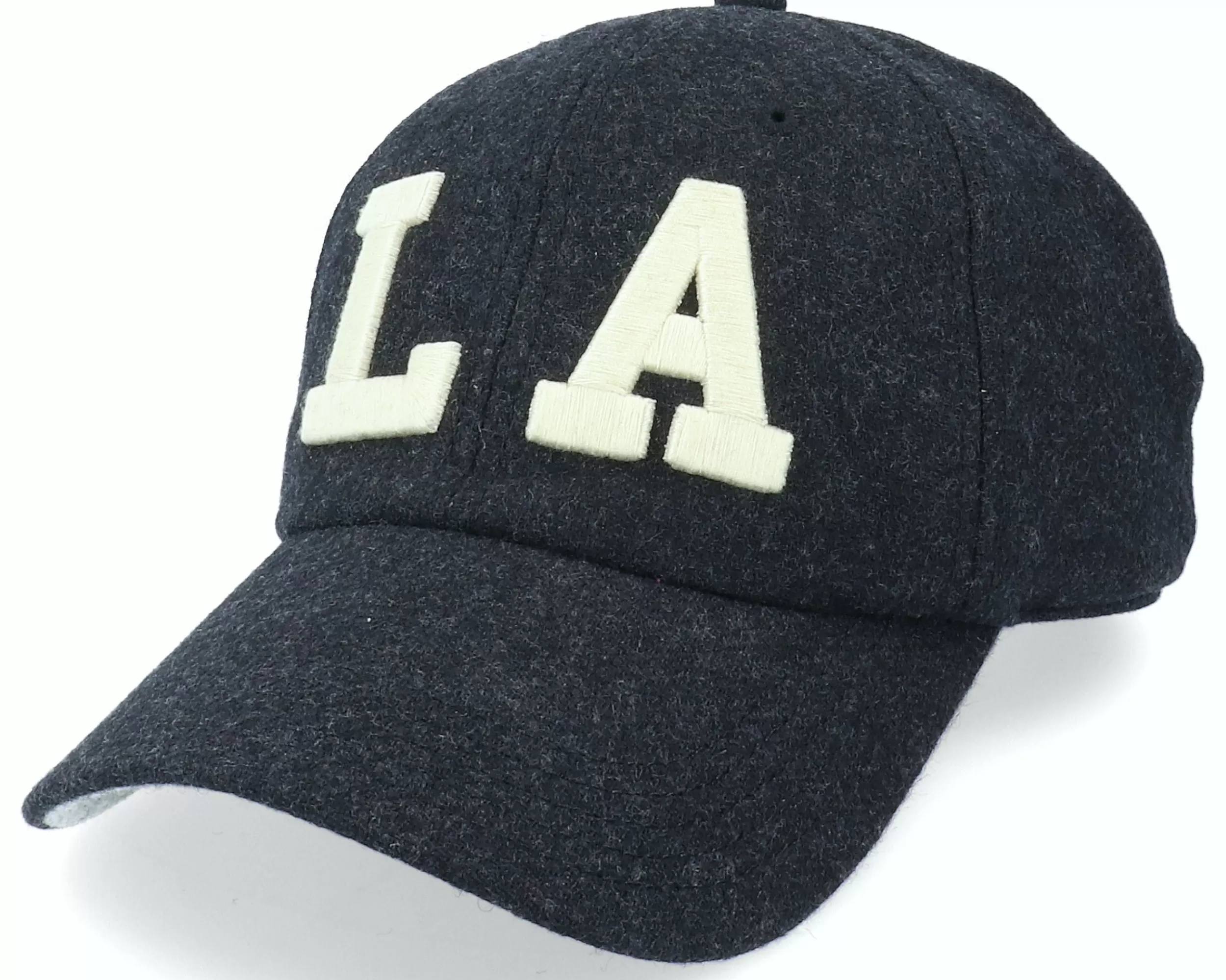 American Needle Los Angeles Angels Archive Legend Black Dad Cap - -Unisex Dad Cap