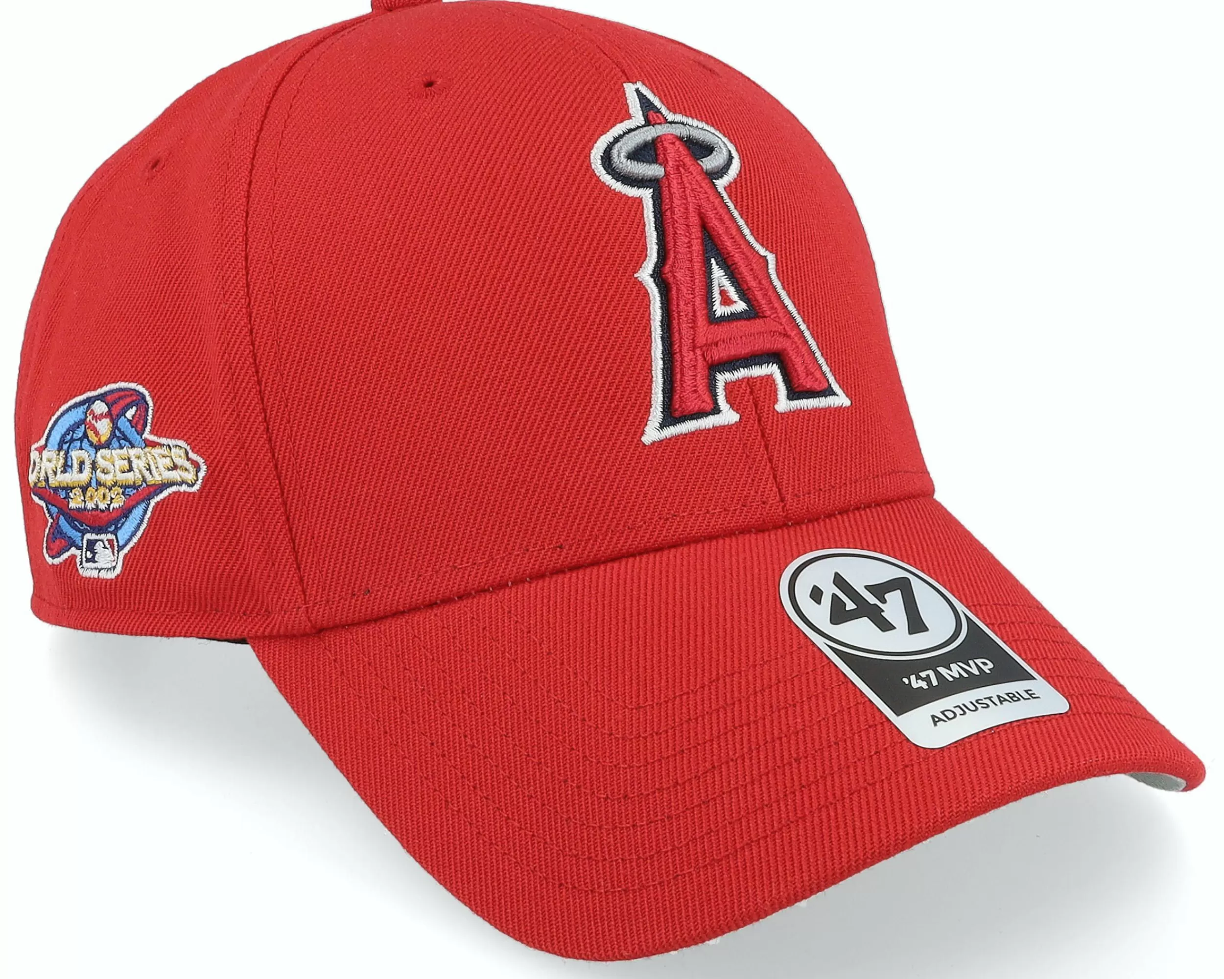 47 Brand Los Angeles Angels World Series Sure Shot Mvp Red Adjustable - -Unisex Adjustable