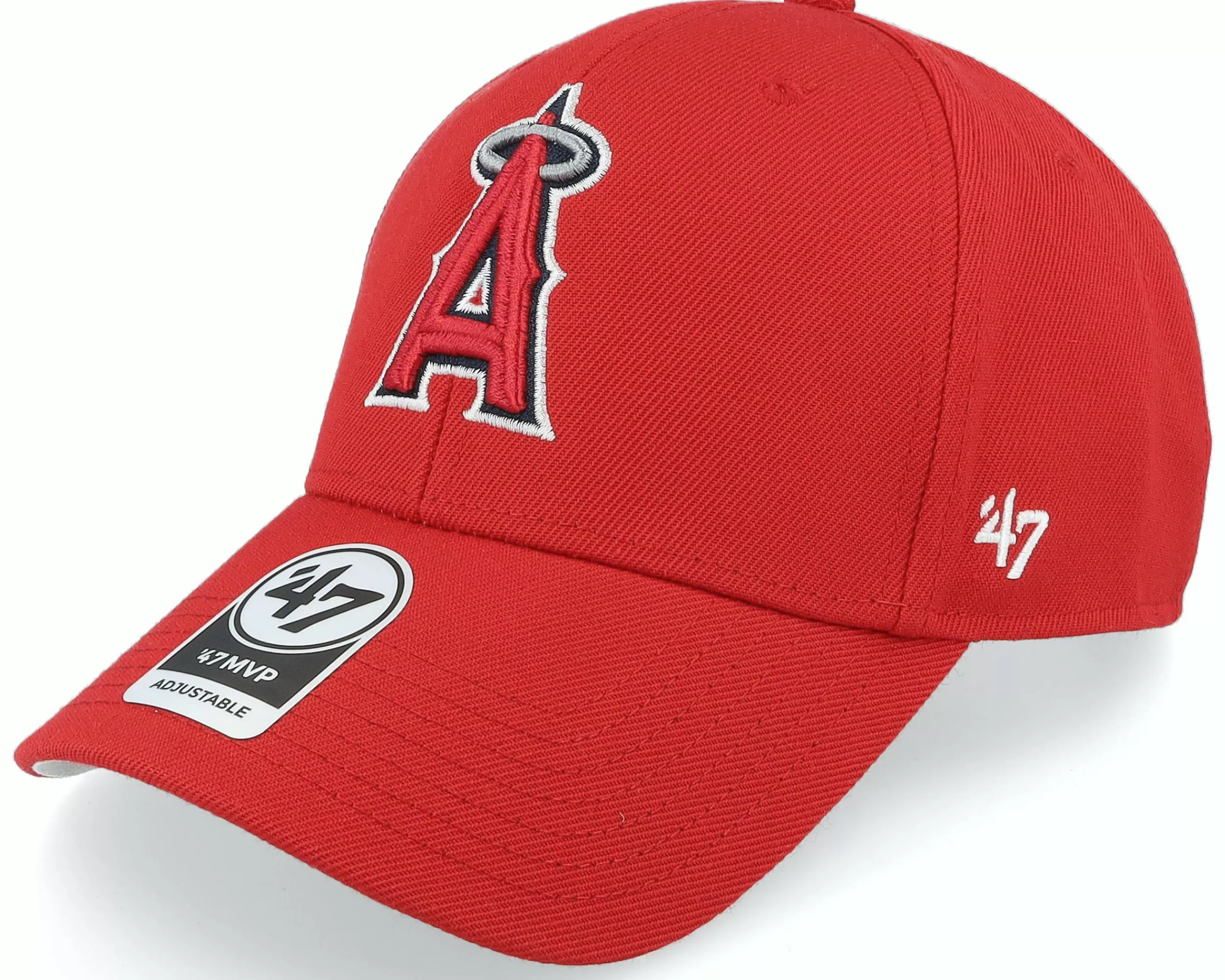 47 Brand Los Angeles Angels World Series Sure Shot Mvp Red Adjustable - -Unisex Adjustable