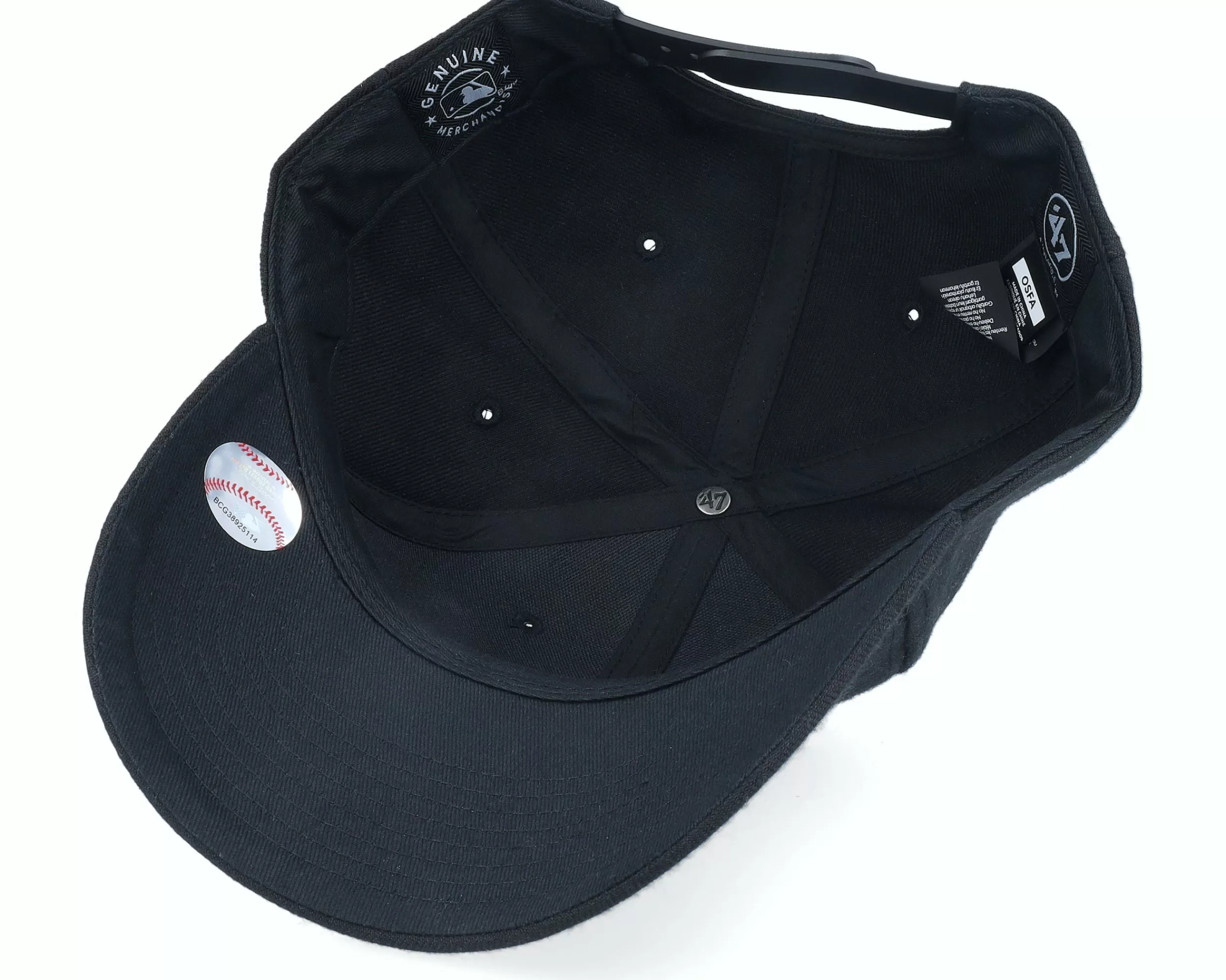 47 Brand Los Angeles Dodgers 47 Mvp Black/Black/White Adjustable - -Unisex Adjustable