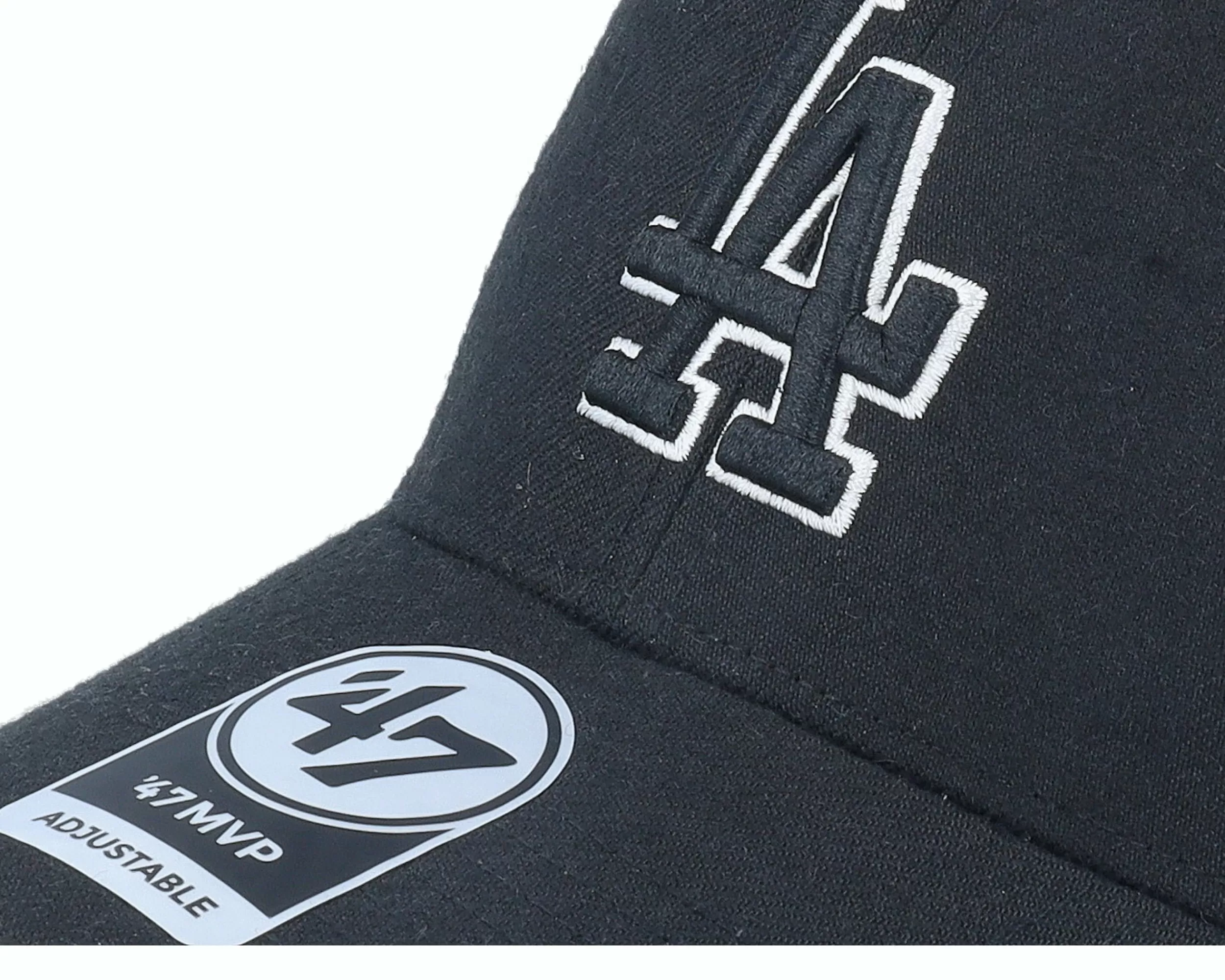 47 Brand Los Angeles Dodgers 47 Mvp Black/Black/White Adjustable - -Unisex Adjustable