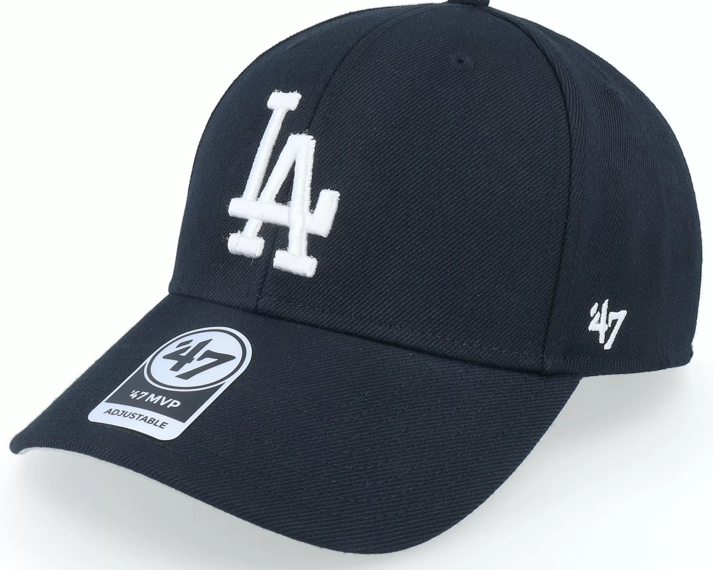 47 Brand Los Angeles Dodgers 47 Mvp Black/White Adjustable - -Unisex Adjustable
