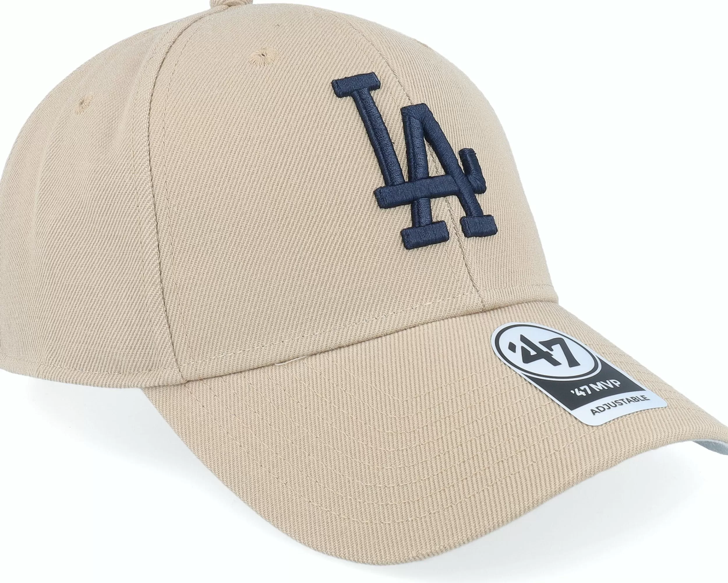 47 Brand Los Angeles Dodgers 47 Mvp Wool Khaki/Black Adjustable - -Unisex Adjustable