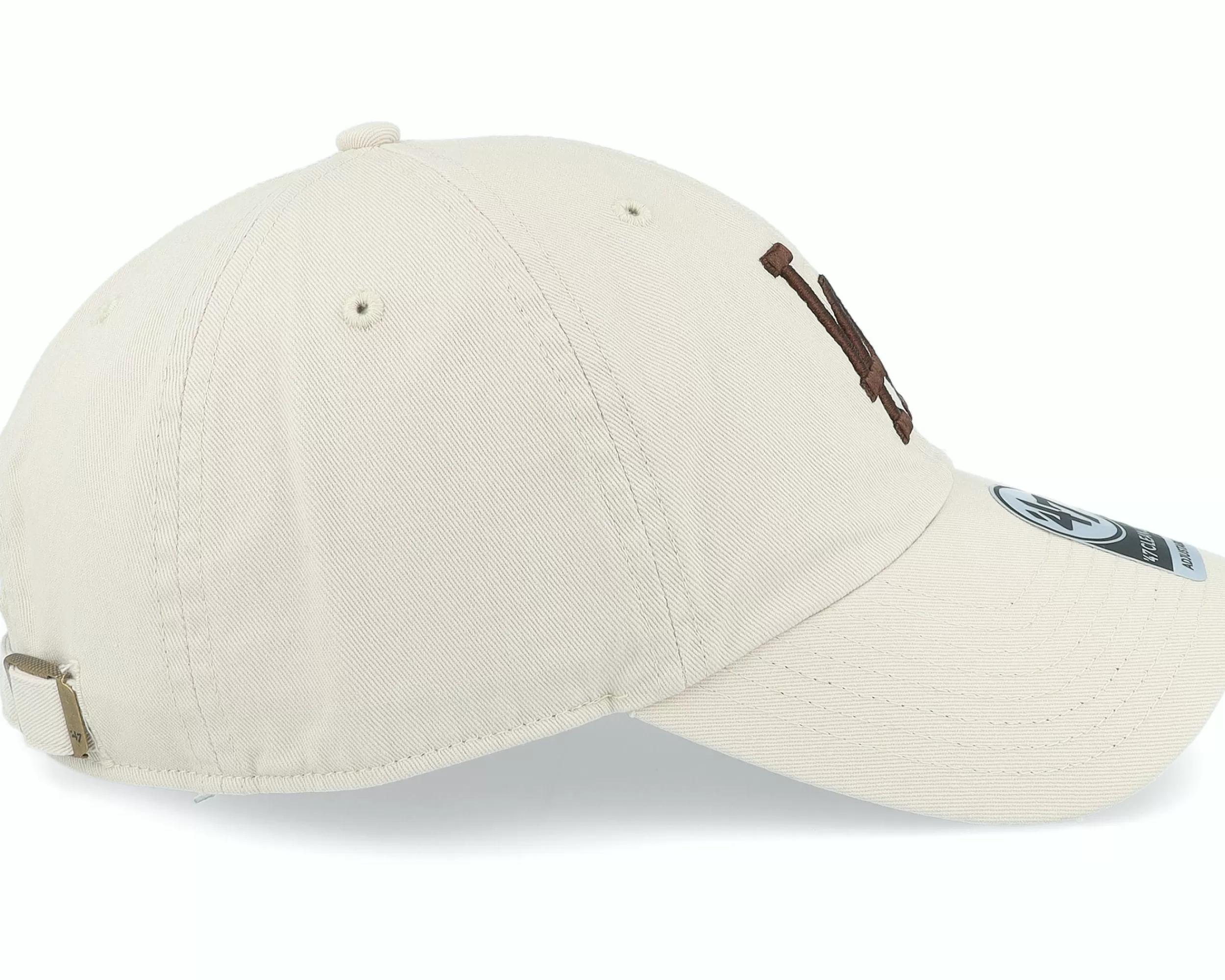 47 Brand Los Angeles Dodgers Ballpark Clean Up Bone Dad Cap - -Unisex Dad Cap