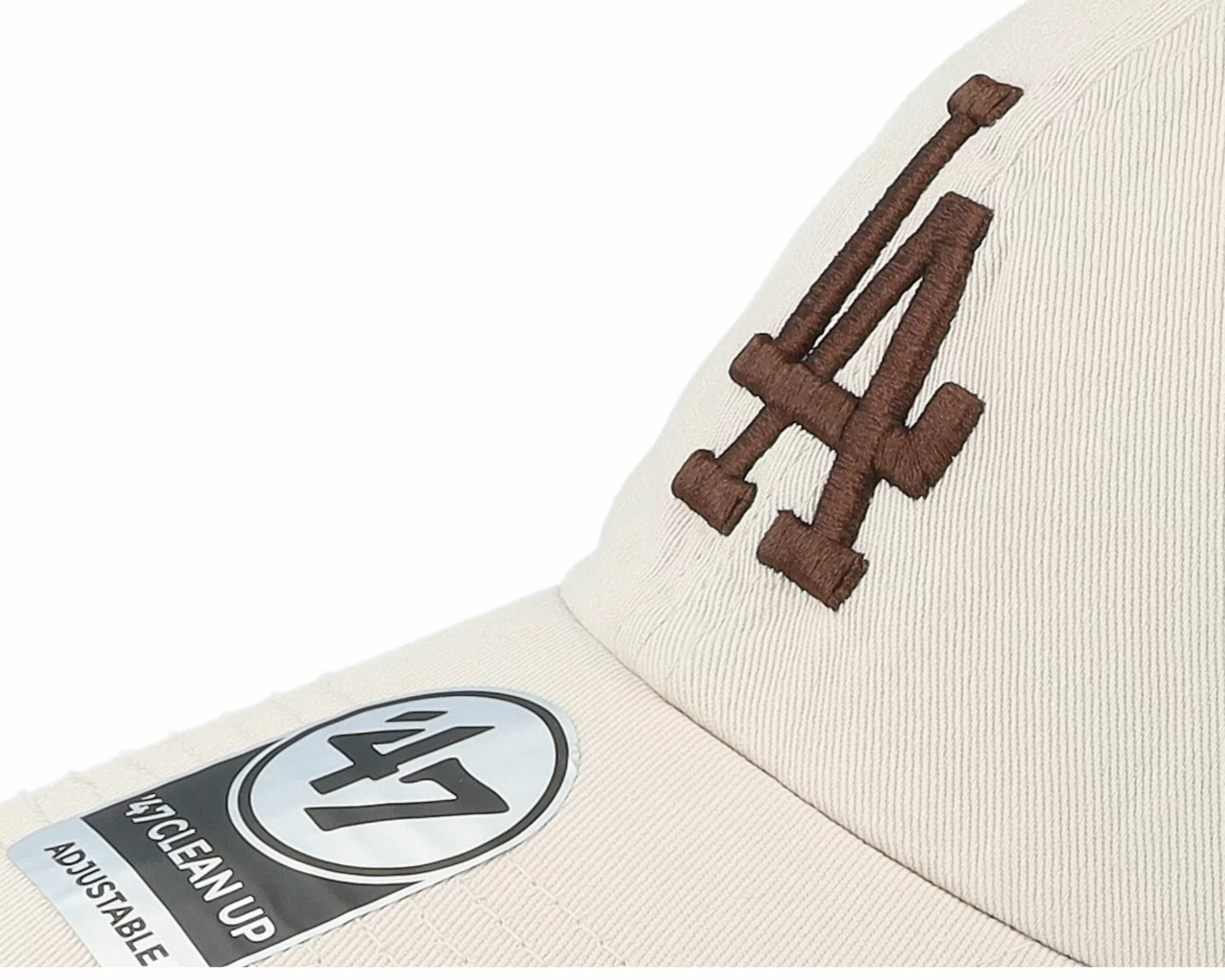47 Brand Los Angeles Dodgers Ballpark Clean Up Bone Dad Cap - -Unisex Dad Cap