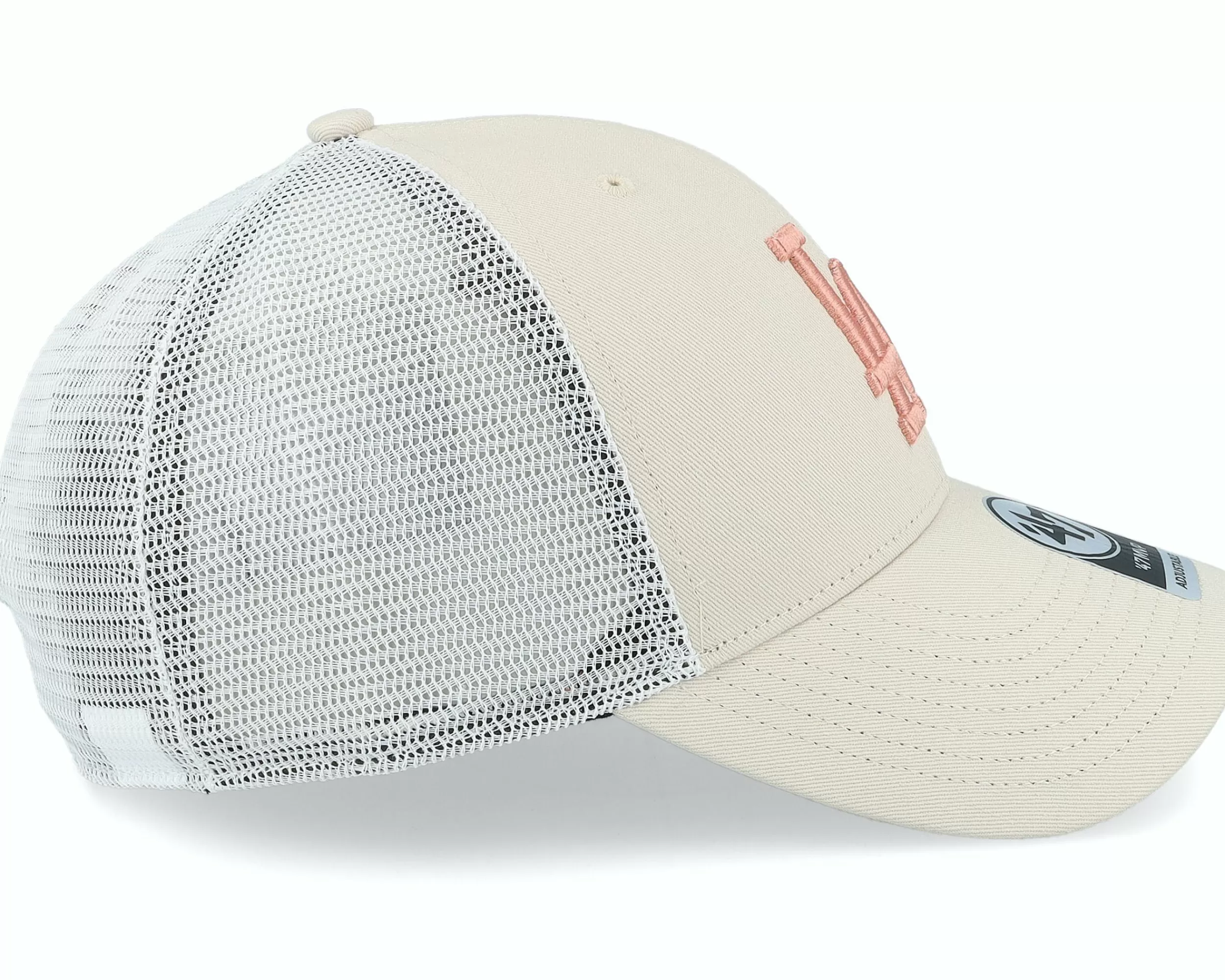 47 Brand Los Angeles Dodgers Ballpark Mesh Mvp Bone Trucker - -Unisex Trucker