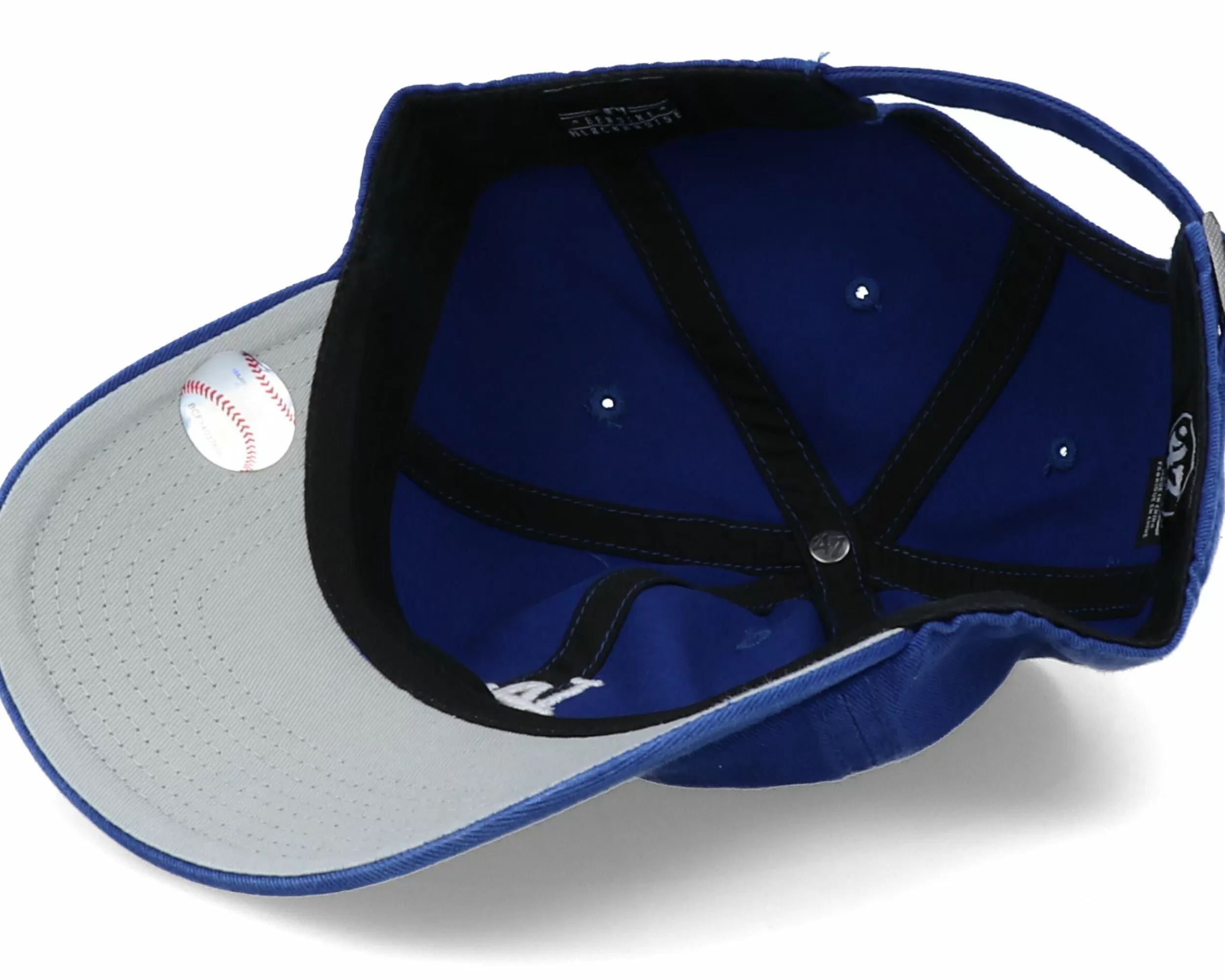 47 Brand Los Angeles Dodgers Base Runner Clean Up Blue/White Adjustable - -Unisex Dad Cap