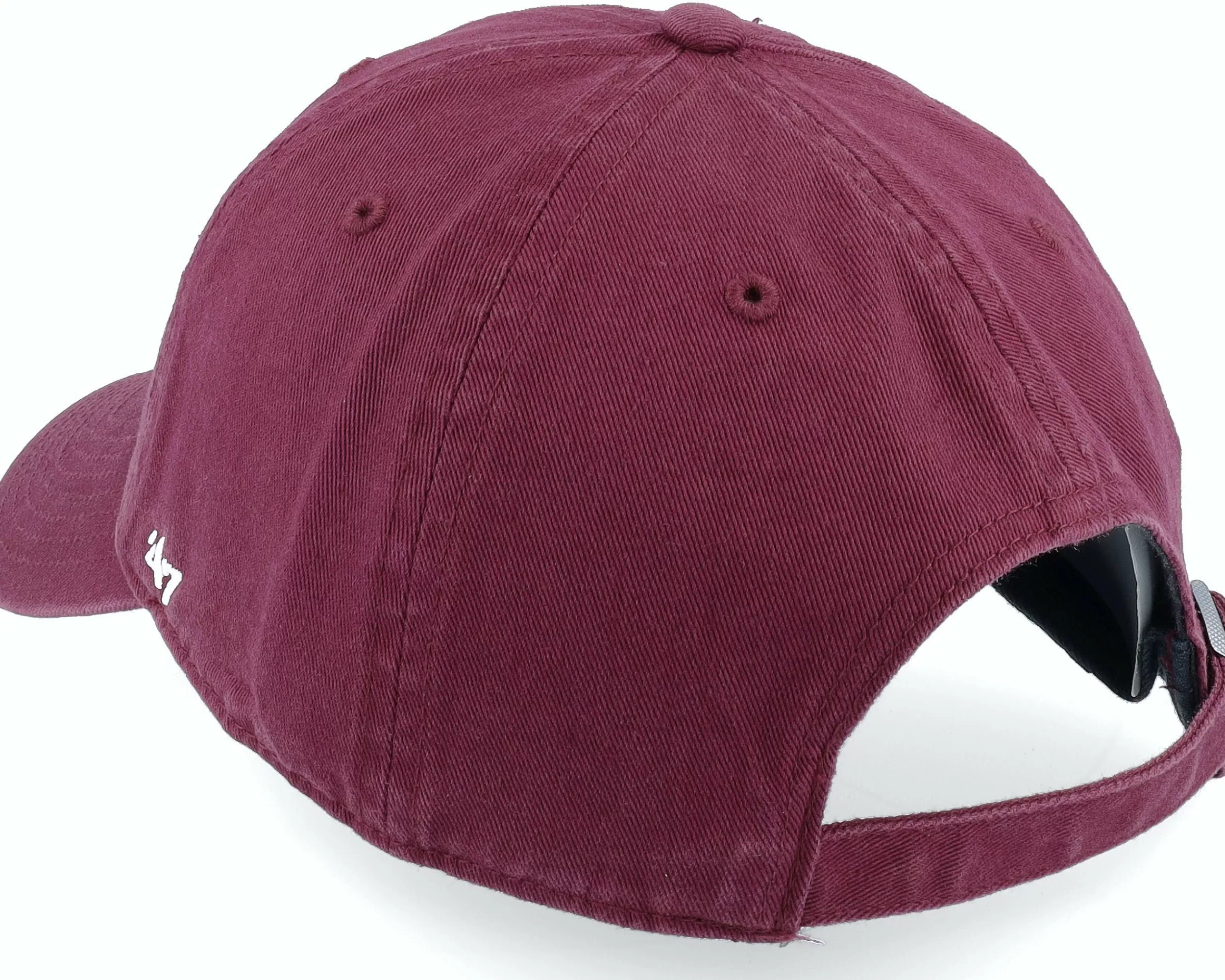47 Brand Los Angeles Dodgers Base Runner Clean Up Dark Maroon Dad Cap - -Unisex Dad Cap