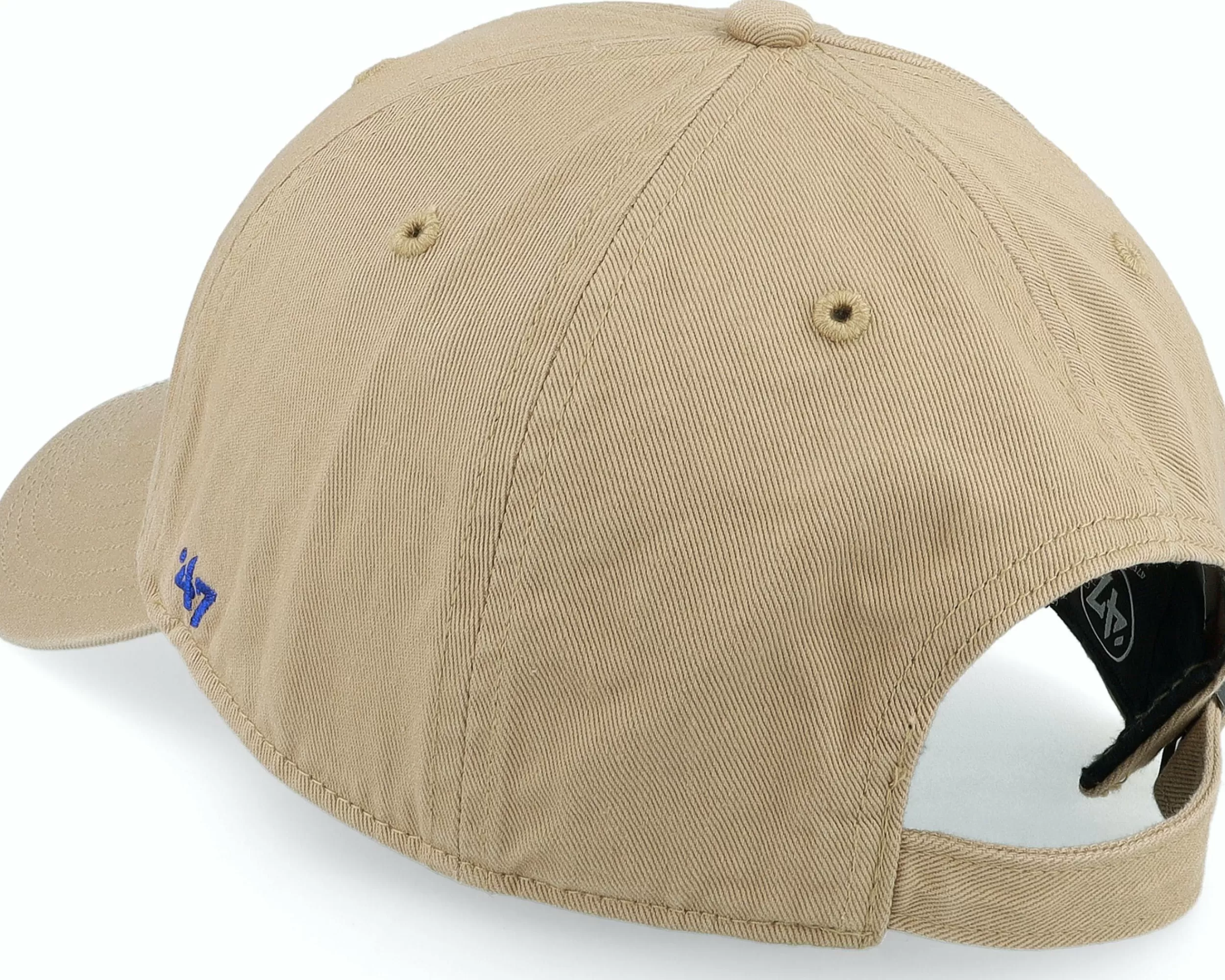 47 Brand Los Angeles Dodgers Base Runner Clean Up Khaki Dad Cap - -Unisex Dad Cap