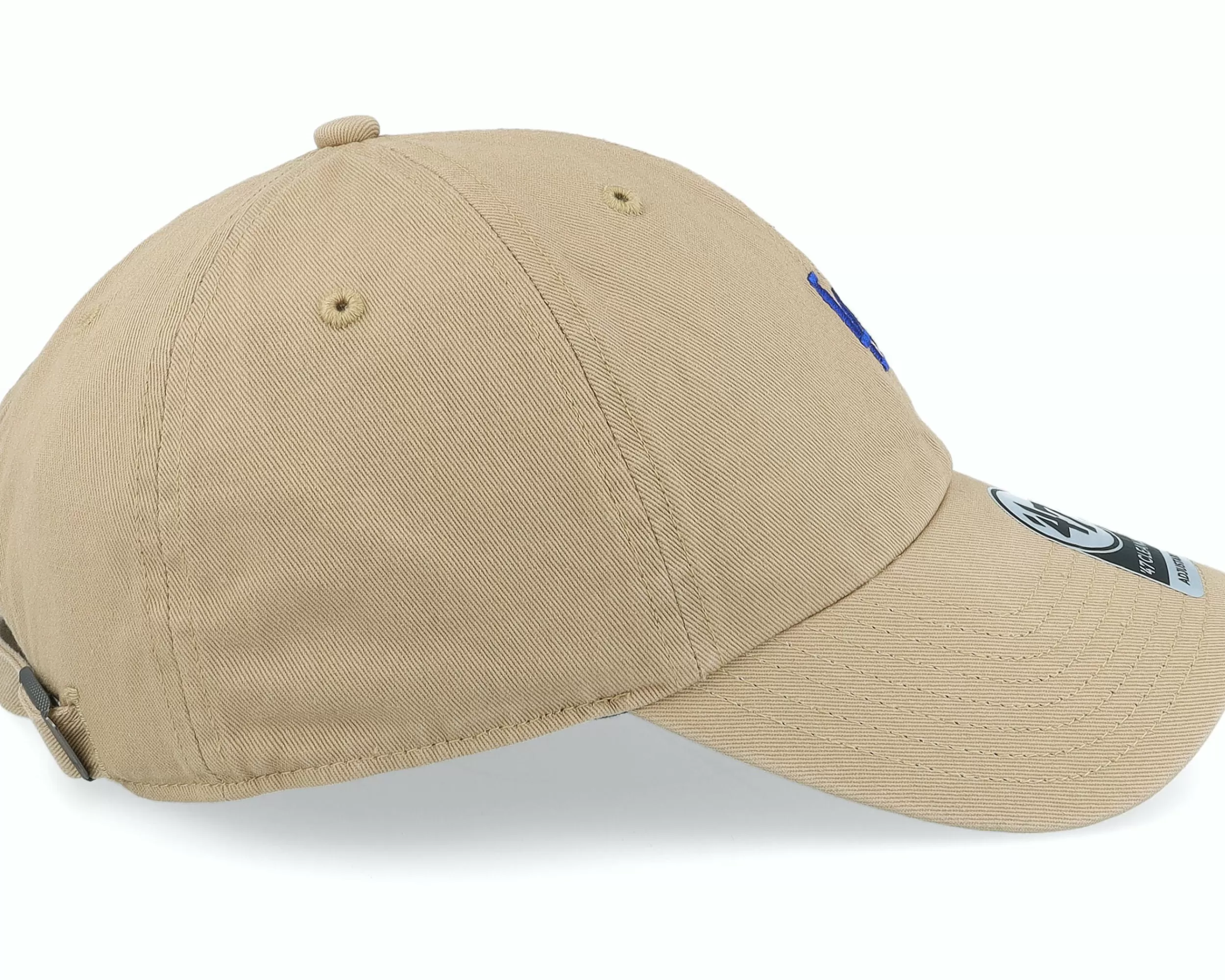 47 Brand Los Angeles Dodgers Base Runner Clean Up Khaki Dad Cap - -Unisex Dad Cap
