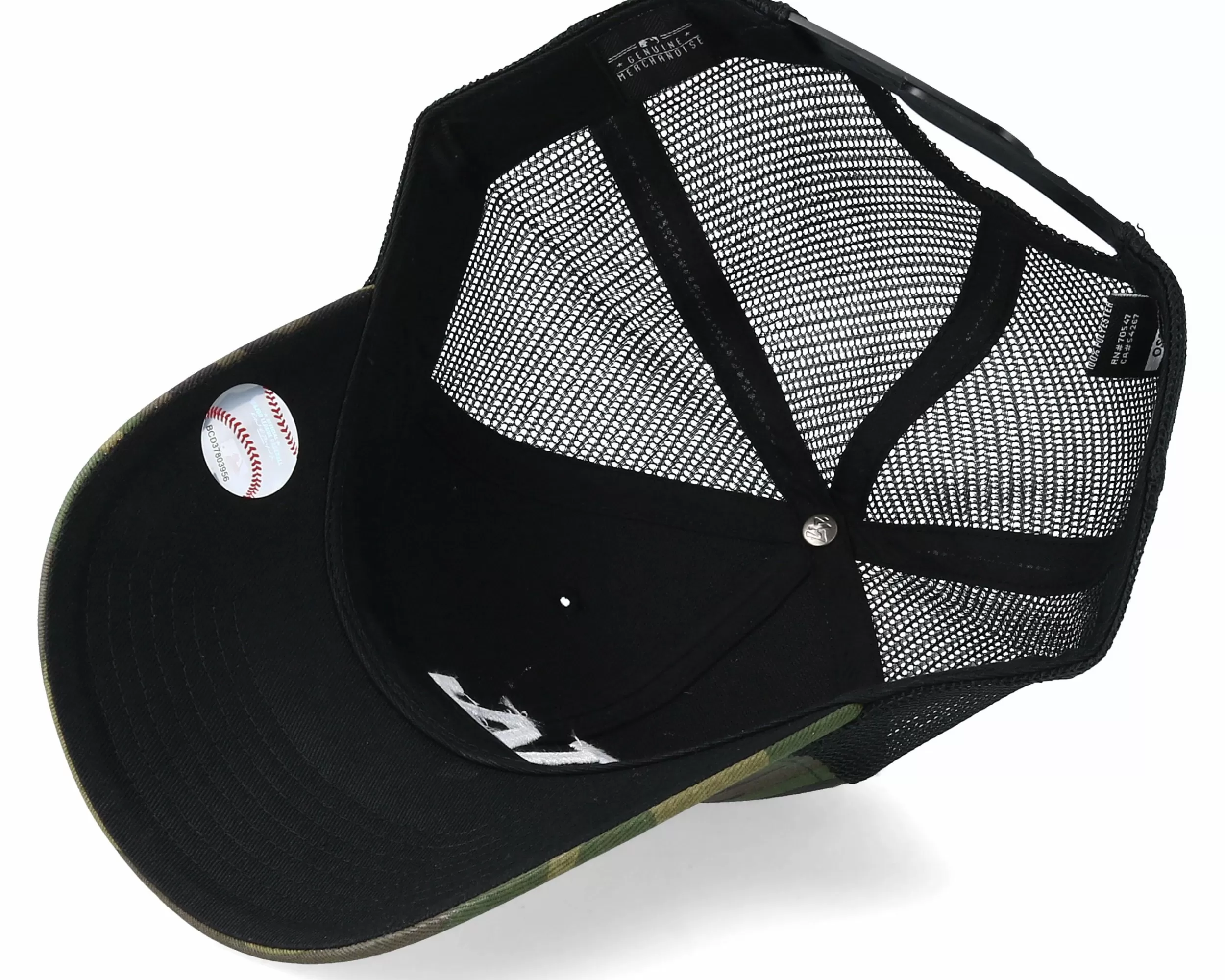 47 Brand Los Angeles Dodgers Branson 47 Mvp Camo/Black Trucker - -Unisex Trucker