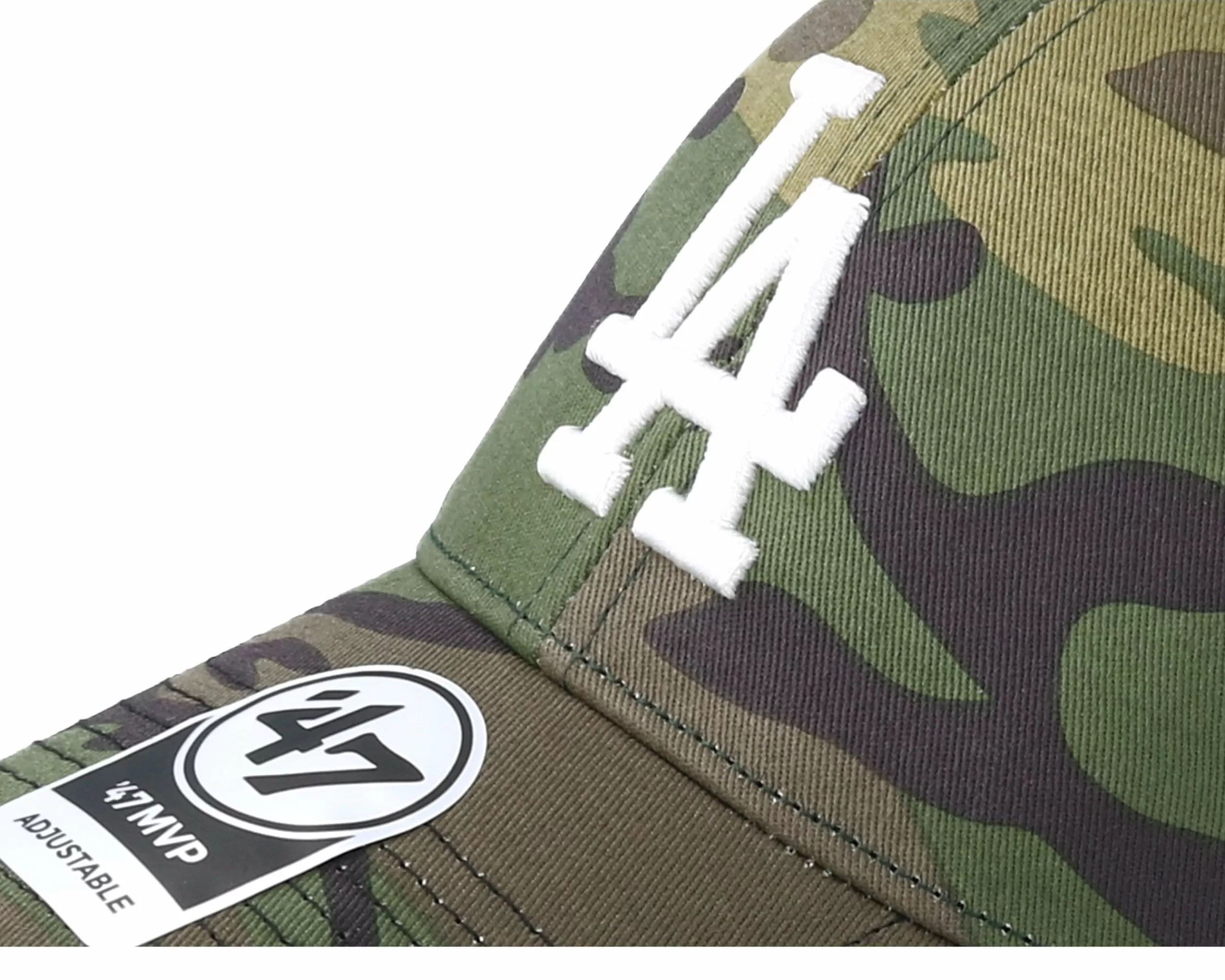 47 Brand Los Angeles Dodgers Branson 47 Mvp Camo/Black Trucker - -Unisex Trucker