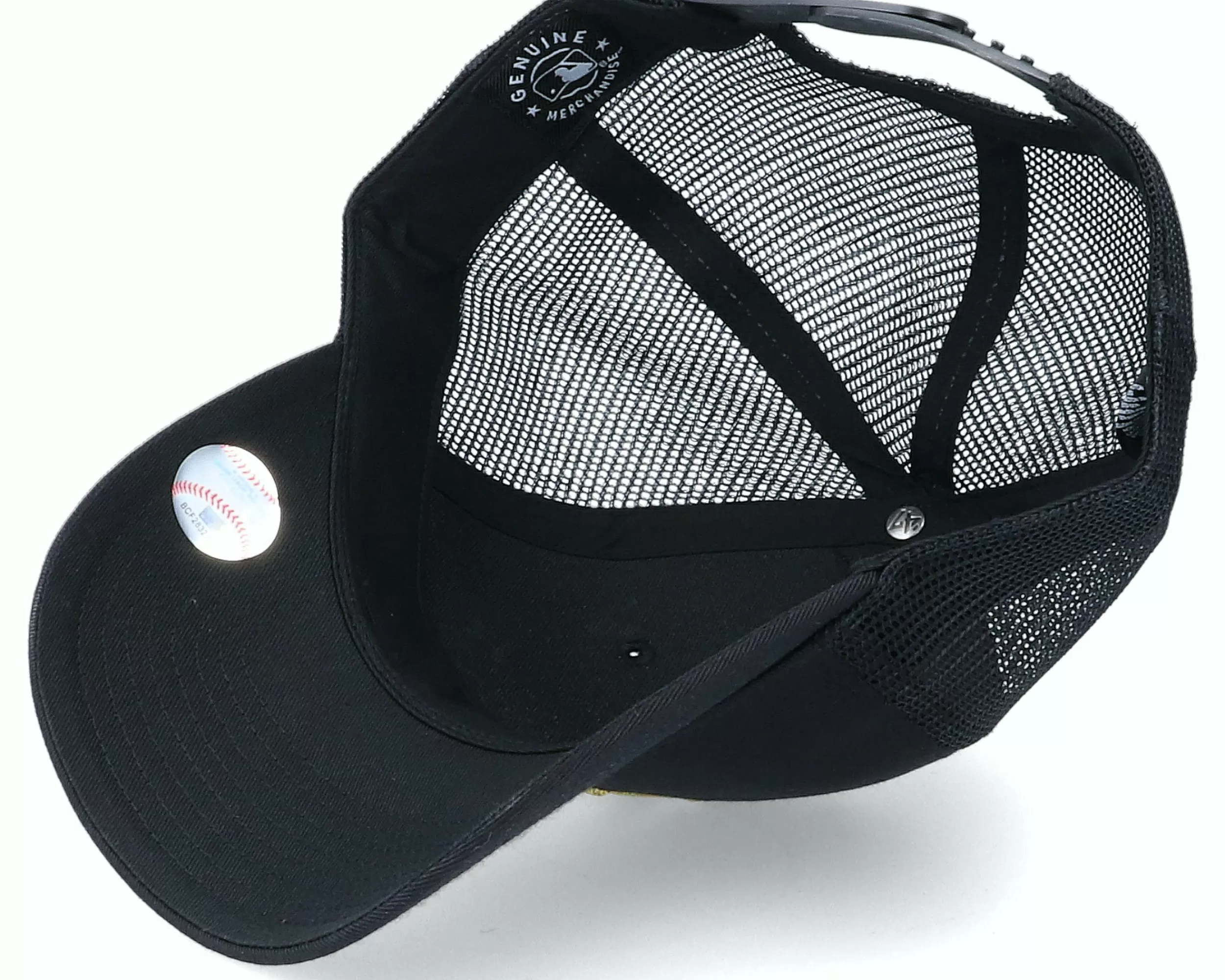 47 Brand Los Angeles Dodgers Branson Metallic Mvp Black/Gold Trucker - -Unisex Trucker