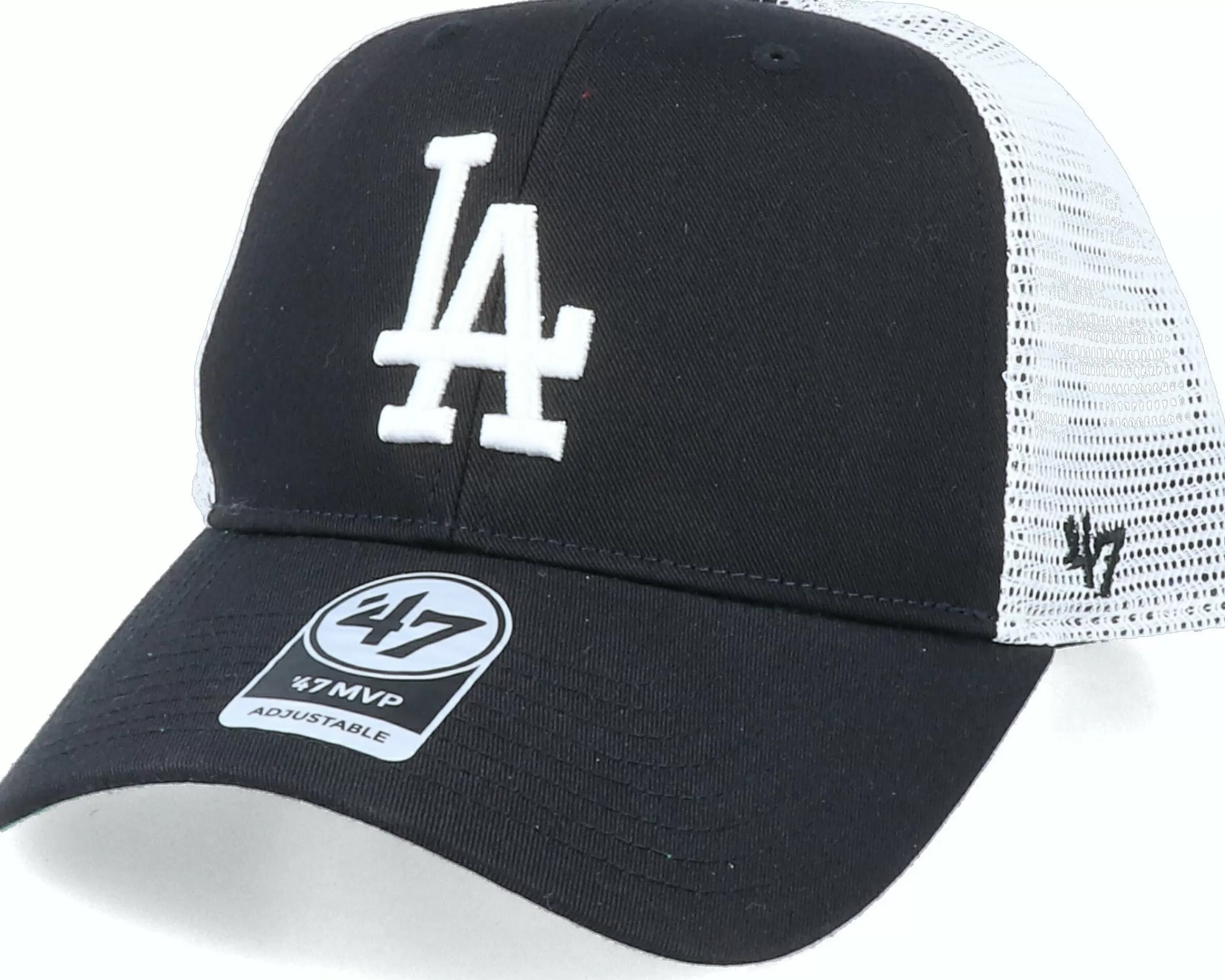 47 Brand Los Angeles Dodgers Branson Mvp Black/White Trucker - -Unisex Trucker