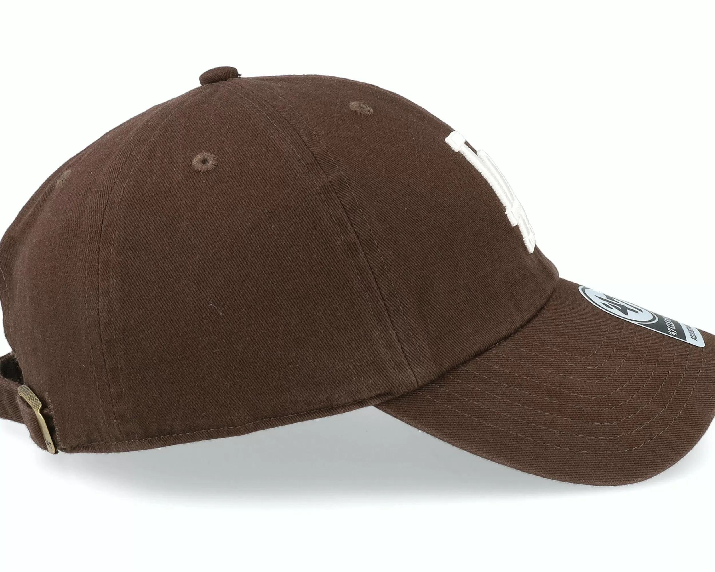 47 Brand Los Angeles Dodgers Clean Up Brown Dad Cap - -Unisex Dad Cap