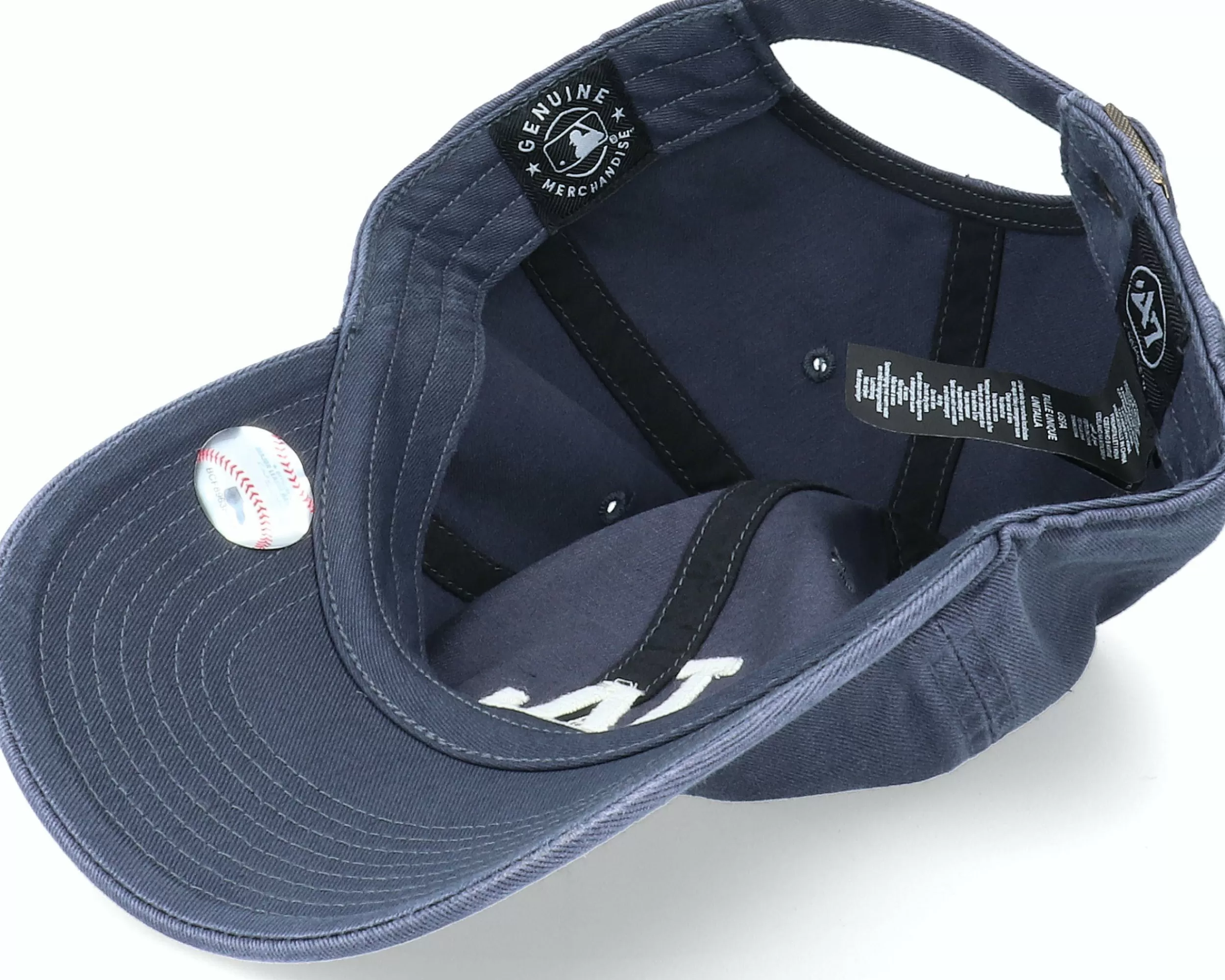 47 Brand Los Angeles Dodgers Clean Up Vintage Navy Dad Cap - -Unisex Dad Cap
