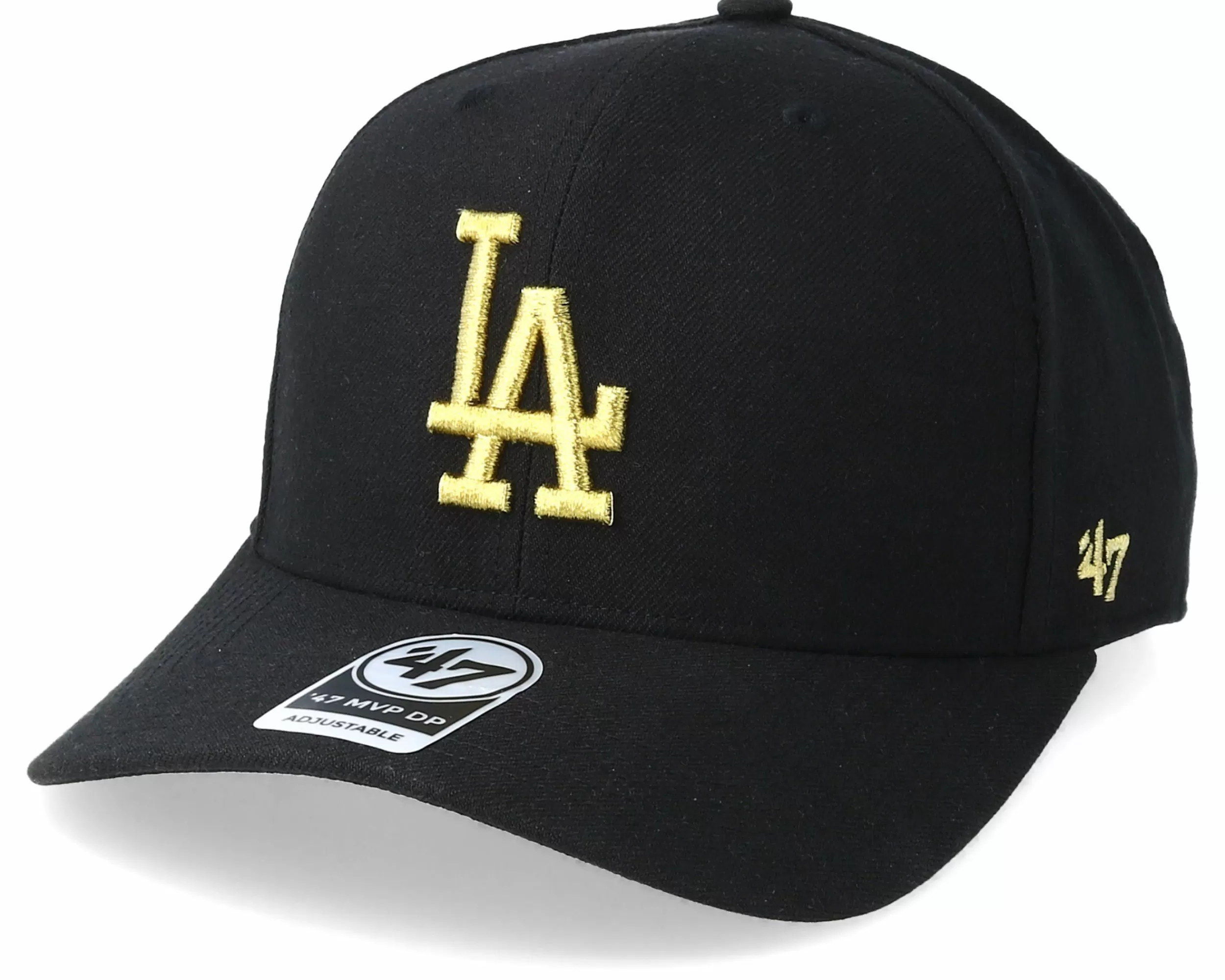 47 Brand Los Angeles Dodgers Cold Zone Metallic 47 Mvp Dp Black/Gold Adjustable - -Unisex Adjustable