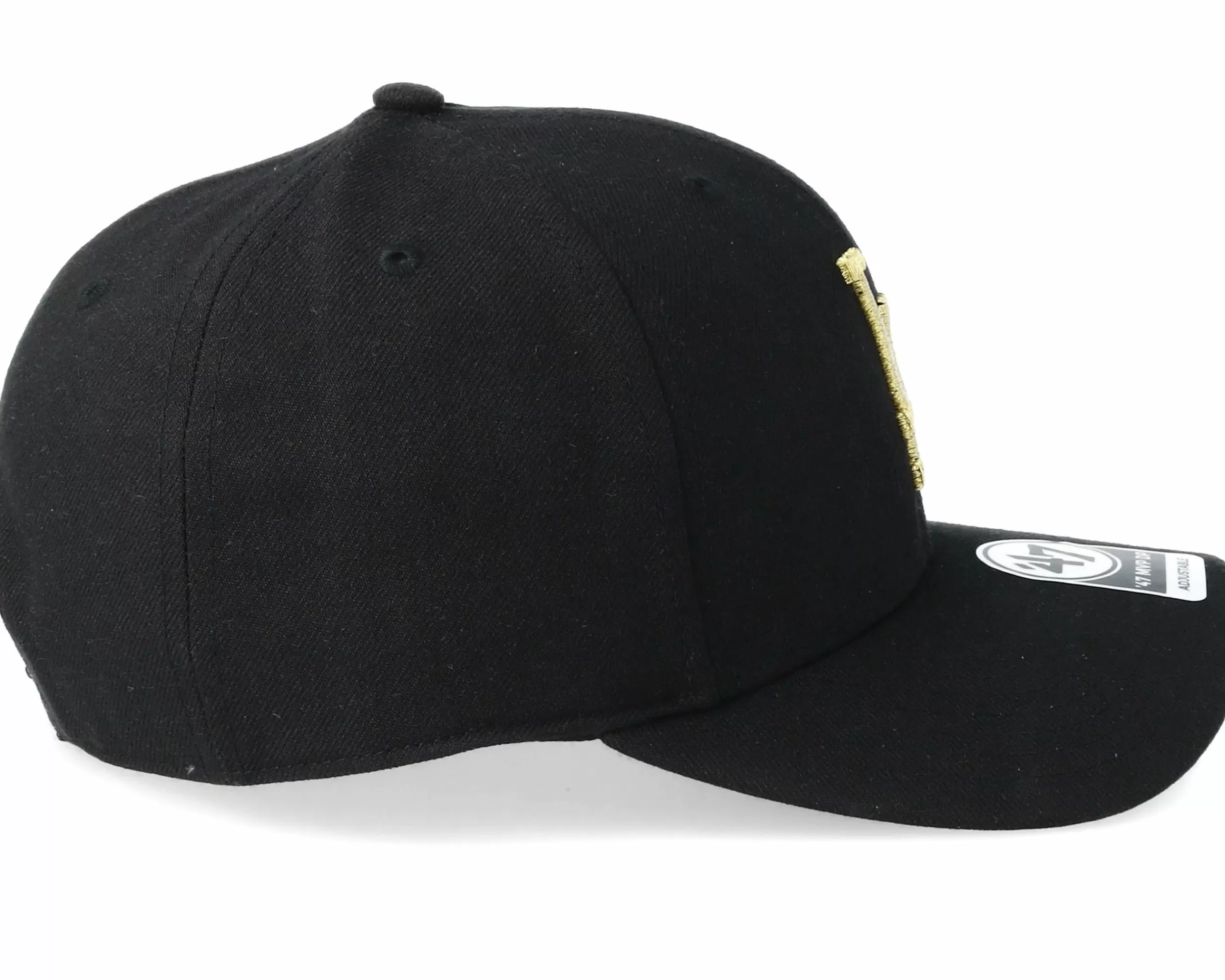 47 Brand Los Angeles Dodgers Cold Zone Metallic 47 Mvp Dp Black/Gold Adjustable - -Unisex Adjustable