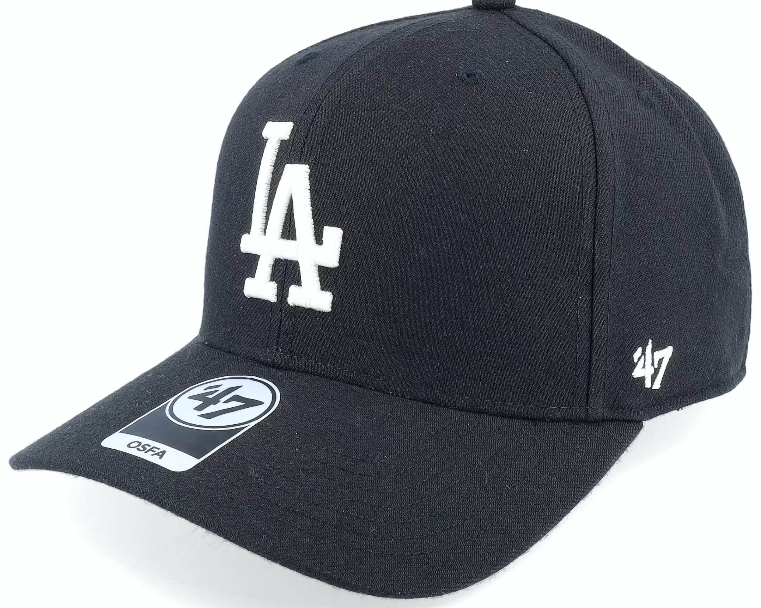 47 Brand Los Angeles Dodgers Cold Zone Mvp 1 Dp Black/White Adjustable - -Unisex Adjustable