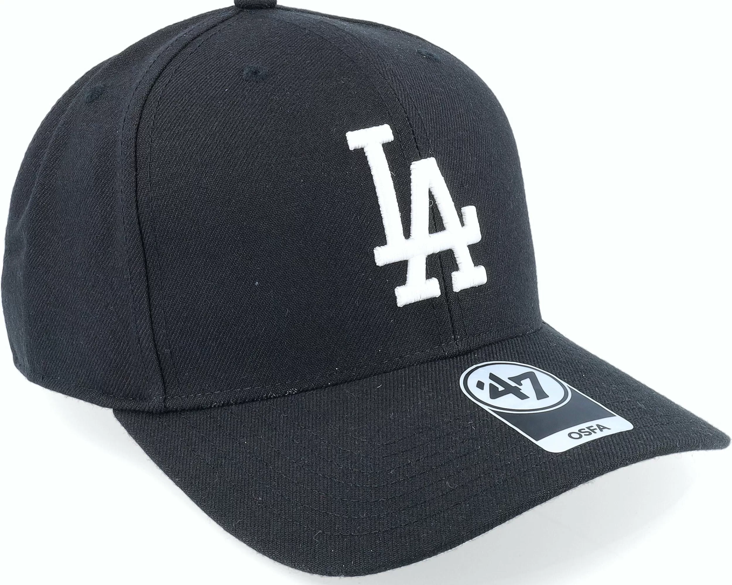 47 Brand Los Angeles Dodgers Cold Zone Mvp 1 Dp Black/White Adjustable - -Unisex Adjustable