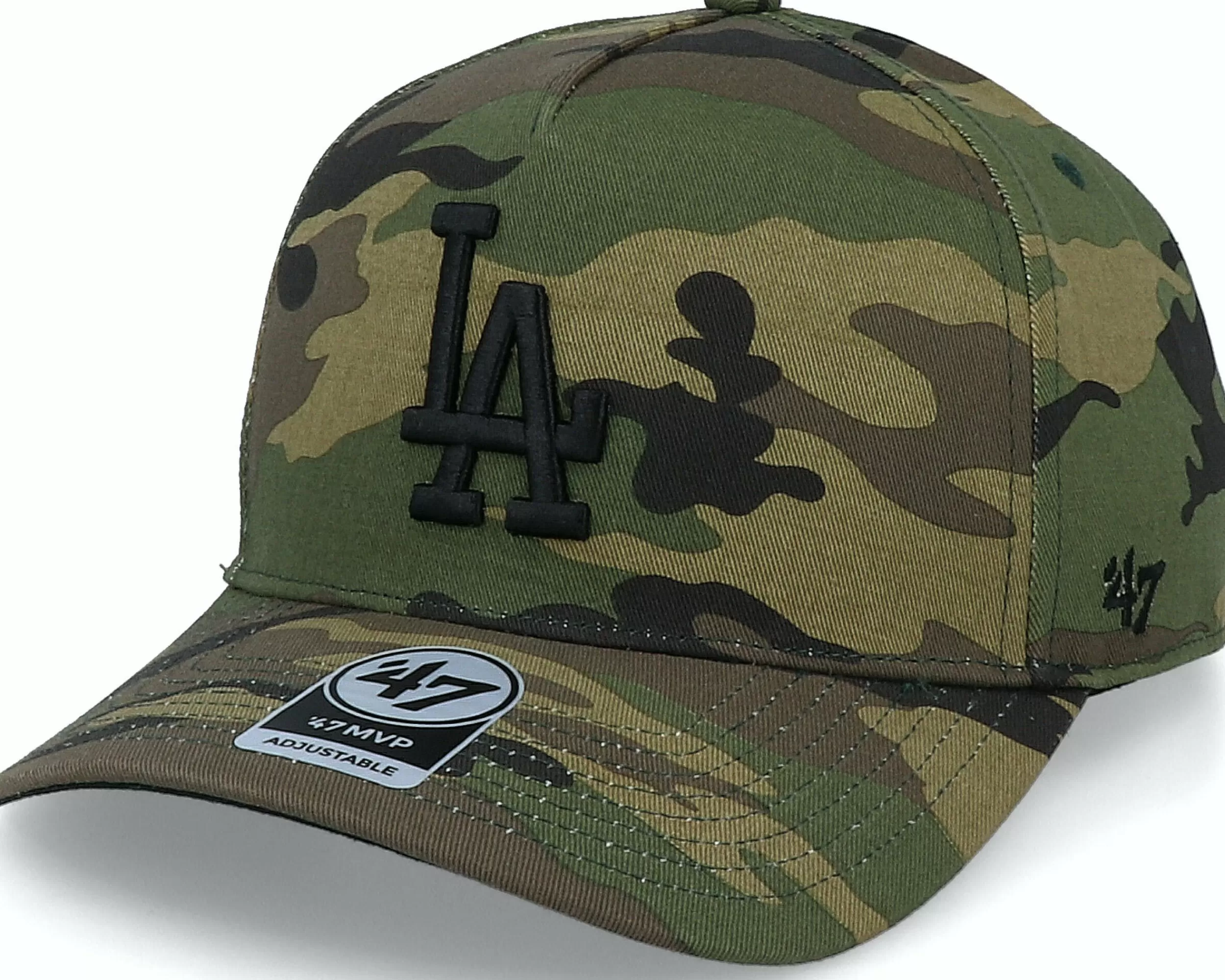 47 Brand Los Angeles Dodgers Grove Mvp Dt Camo/Black Adjustable - -Unisex Adjustable