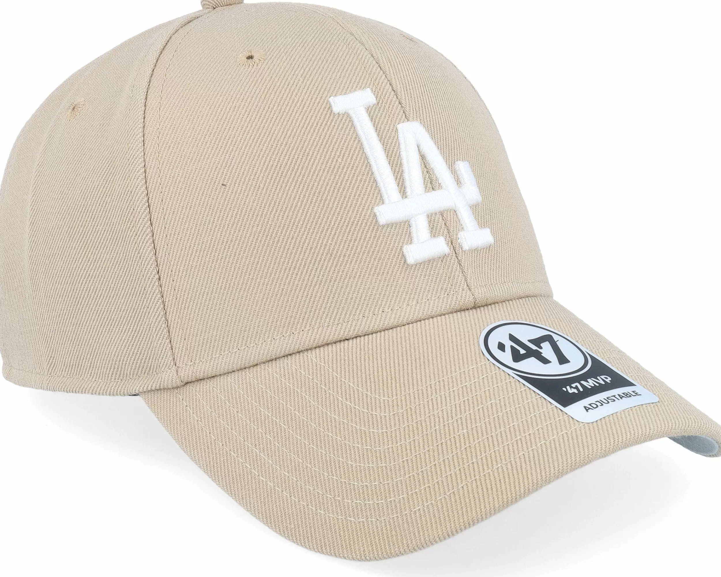 47 Brand Los Angeles Dodgers Los Angeles Dodgers 47 Mvp Wool Khaki/White Adjustable - -Unisex Adjustable