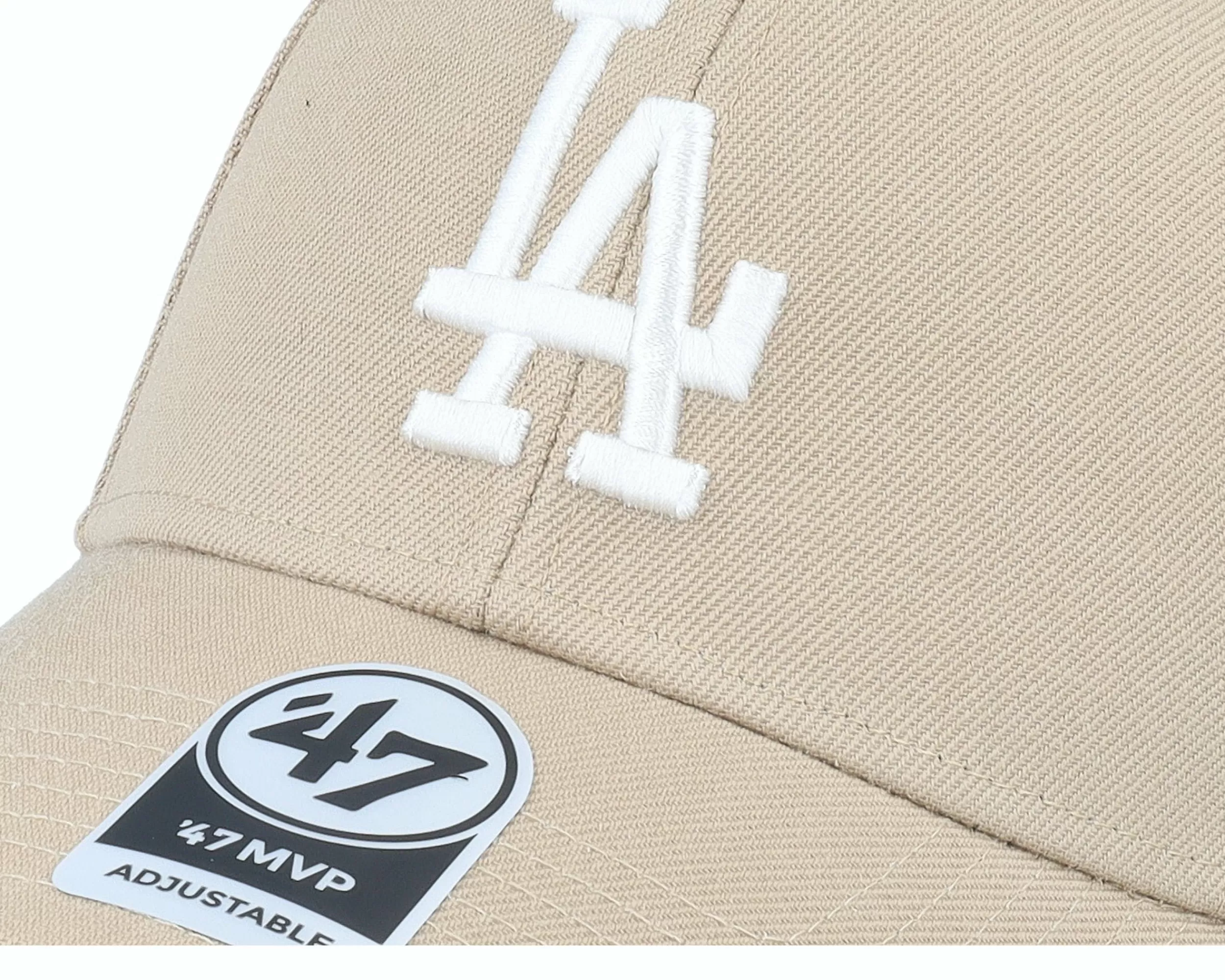 47 Brand Los Angeles Dodgers Los Angeles Dodgers 47 Mvp Wool Khaki/White Adjustable - -Unisex Adjustable