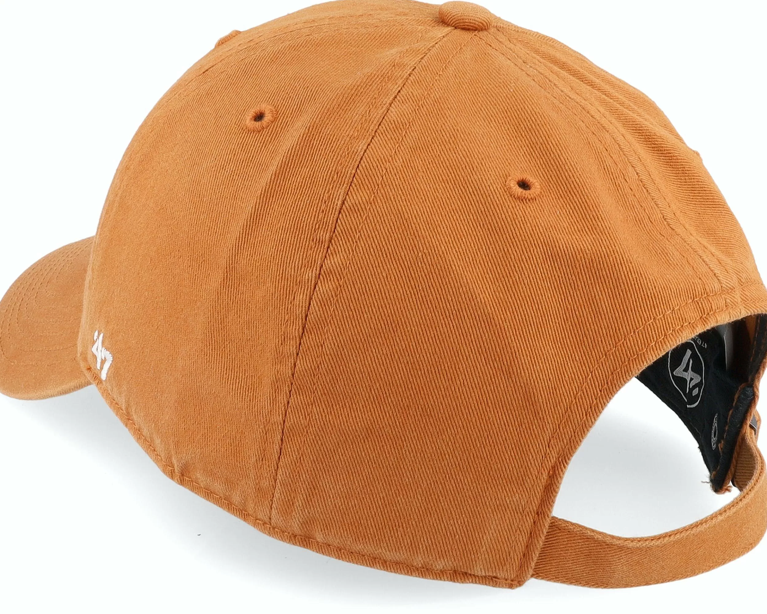 47 Brand Los Angeles Dodgers Mlb Base Runner Clean Up Burnt Orange Dad Cap - -Unisex Dad Cap