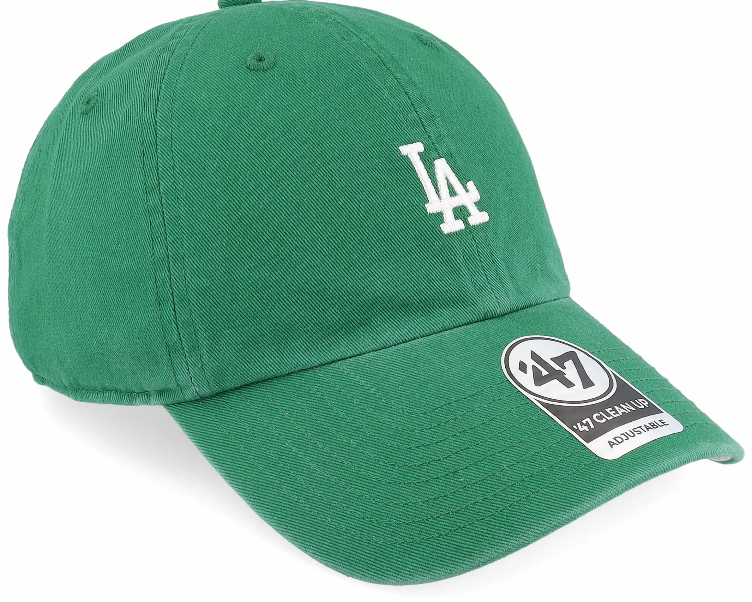 47 Brand Los Angeles Dodgers Mlb Base Runner Clean Up Kelly Green Dad Cap - -Unisex Dad Cap