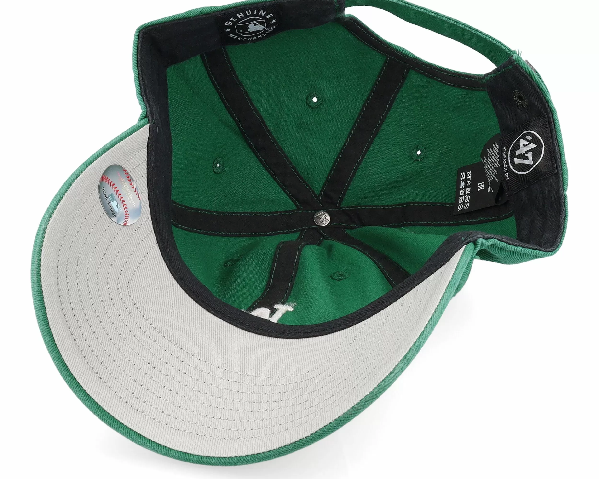 47 Brand Los Angeles Dodgers Mlb Base Runner Clean Up Kelly Green Dad Cap - -Unisex Dad Cap