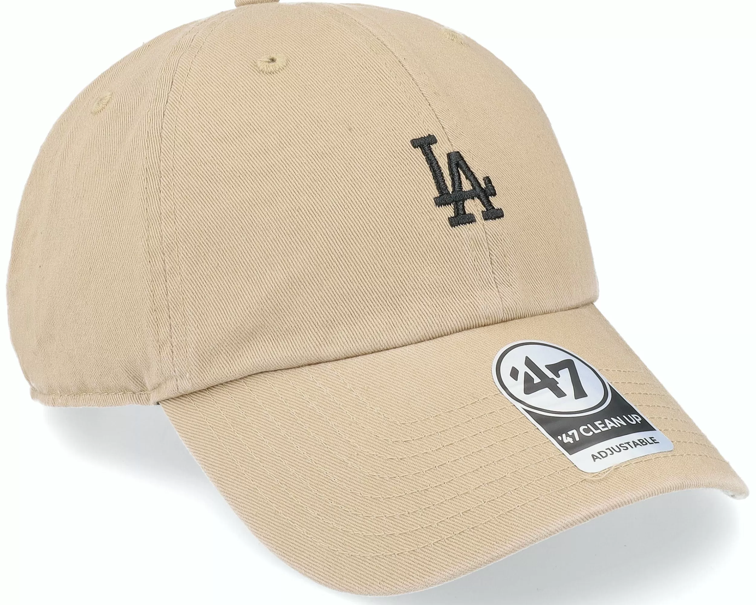 47 Brand Los Angeles Dodgers Mlb Base Runner Clean Up Khaki Dad Cap - -Unisex Dad Cap