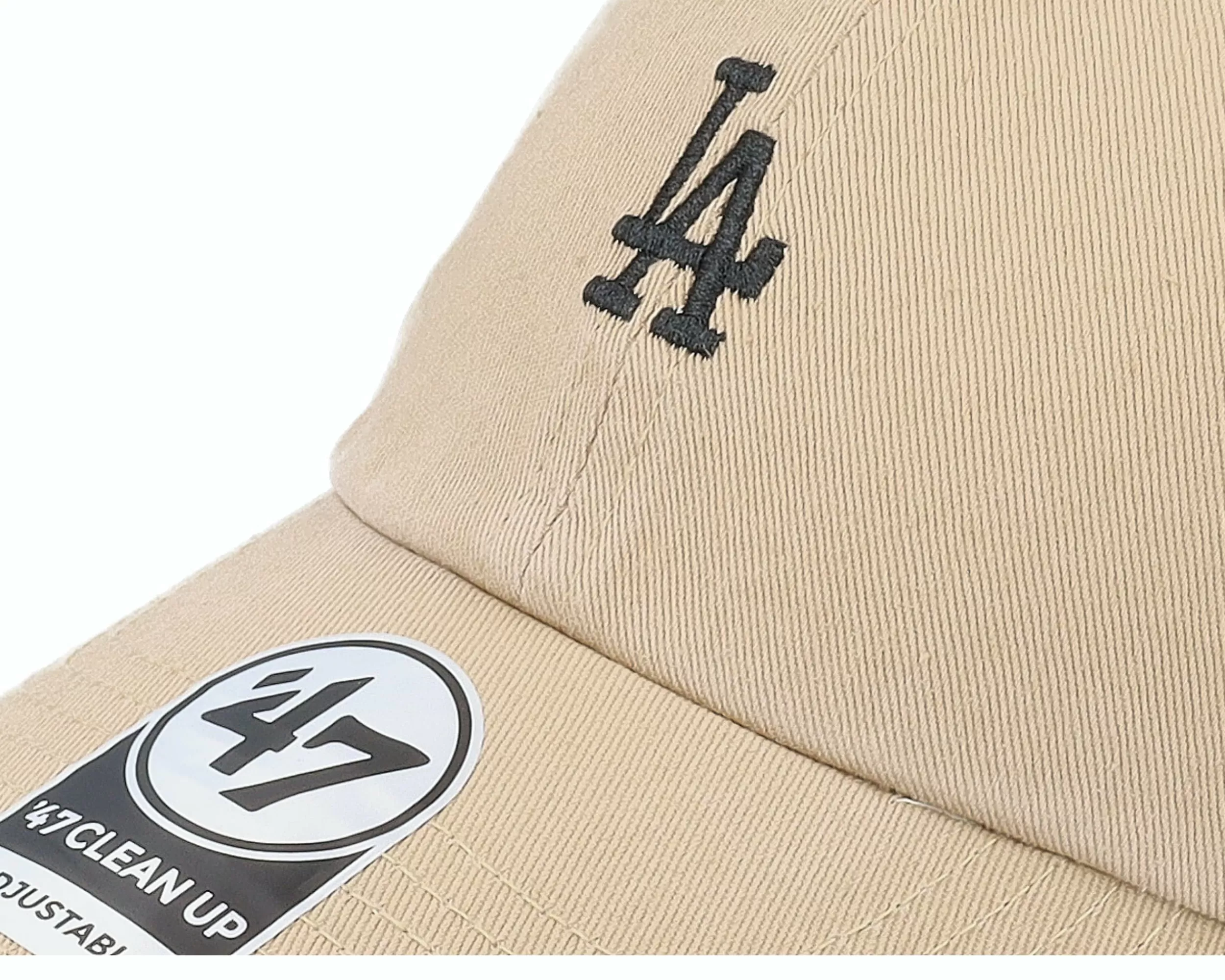 47 Brand Los Angeles Dodgers Mlb Base Runner Clean Up Khaki Dad Cap - -Unisex Dad Cap